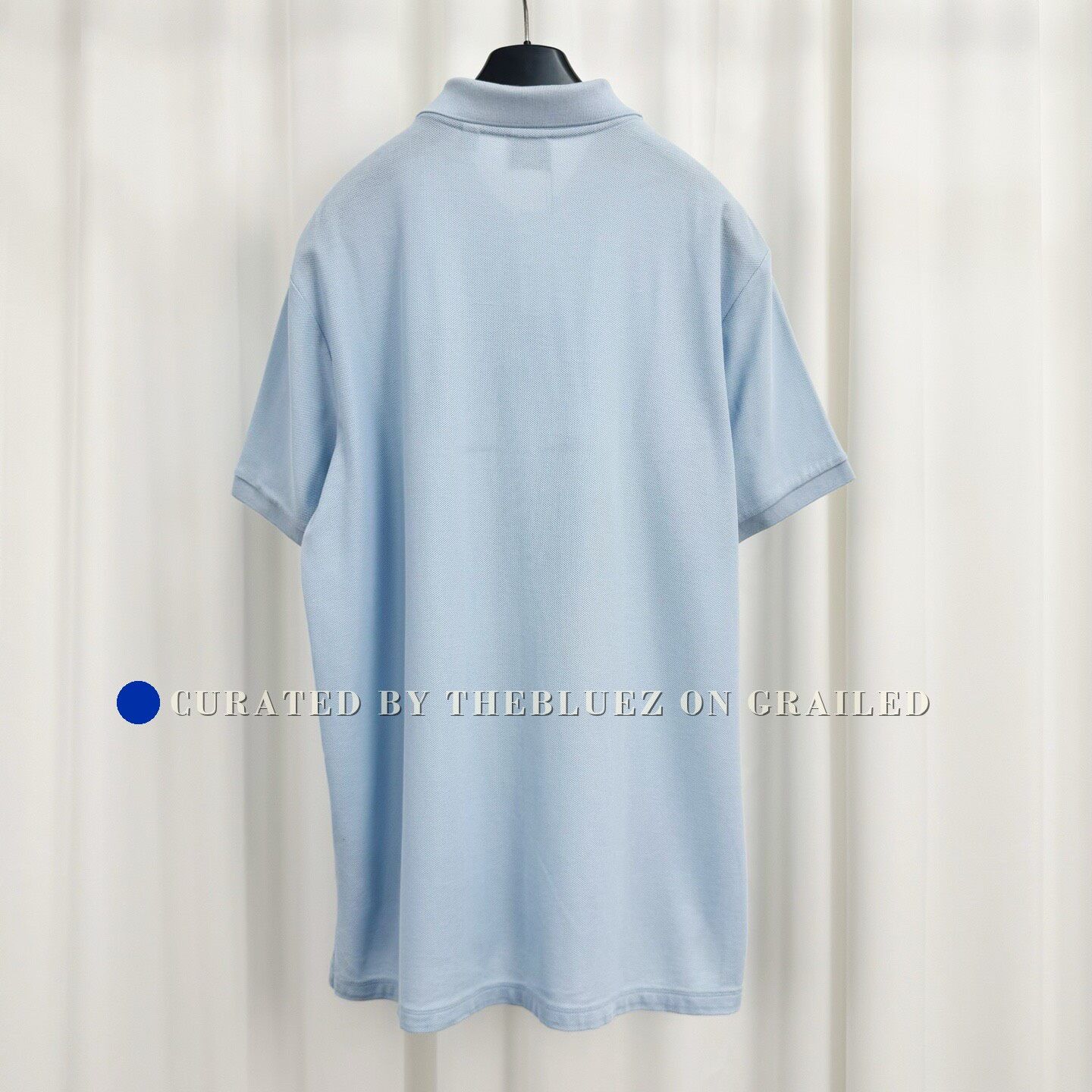 Burberry Burberry Sky Blue Embroidered Polo Short Sleeve Size US M / EU 48-50 / 2 - 2 Thumbnail