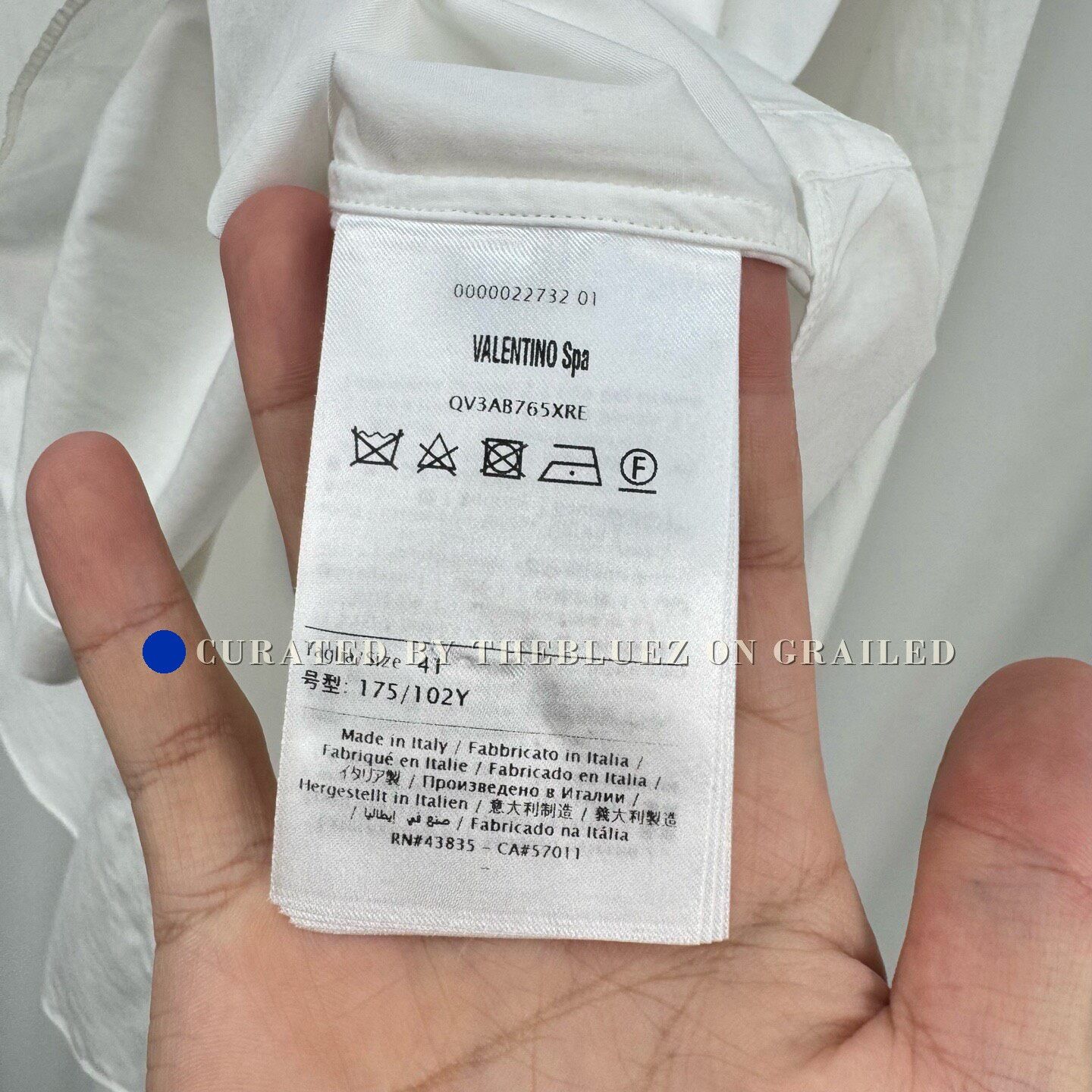 Valentino Valentino Beaded Embroidery Letter Shirt Size US M / EU 48-50 / 2 - 8 Thumbnail