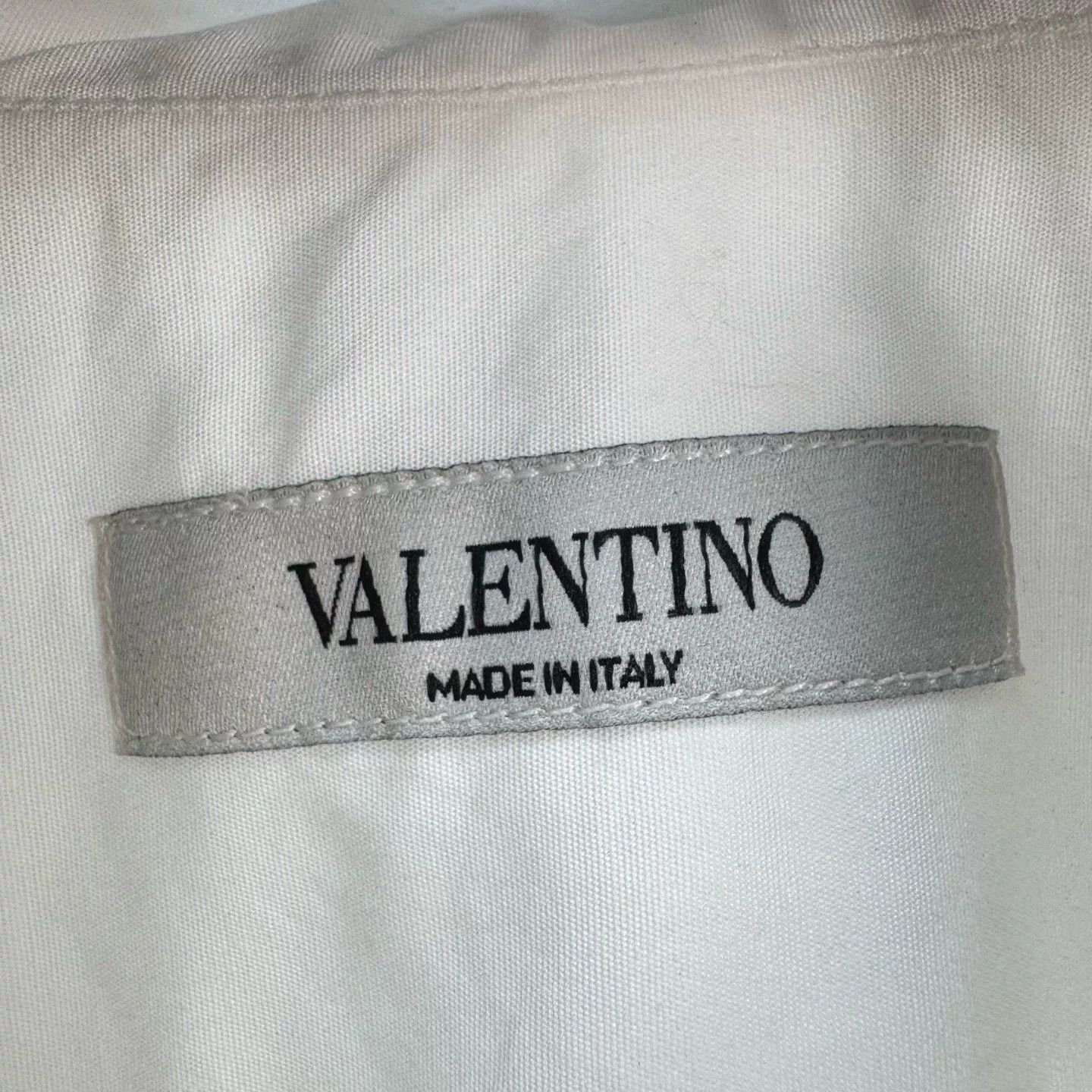 Valentino Valentino Beaded Embroidery Letter Shirt Size US M / EU 48-50 / 2 - 7 Thumbnail