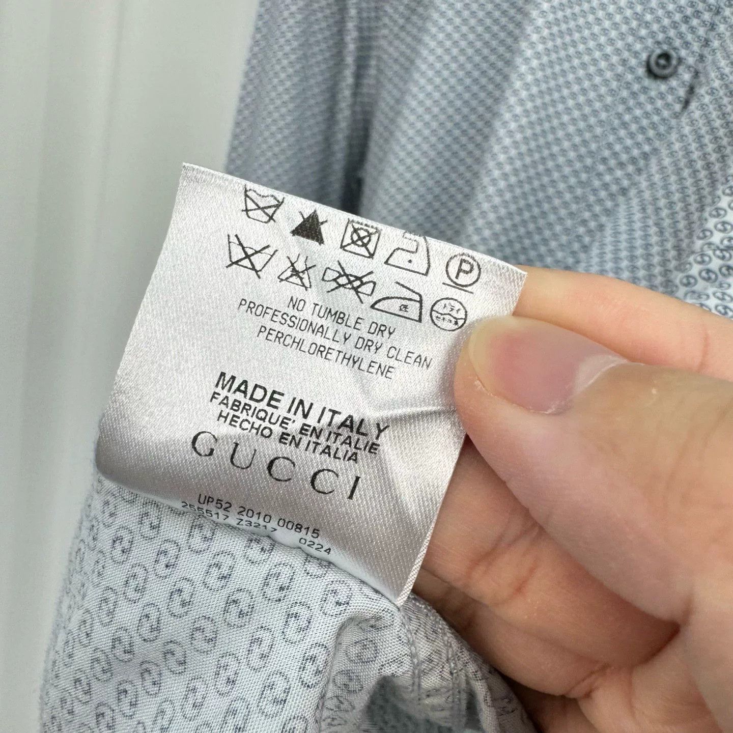 Gucci Gucci Double G Monogram All-Over Shirt Size US M / EU 48-50 / 2 - 6 Thumbnail