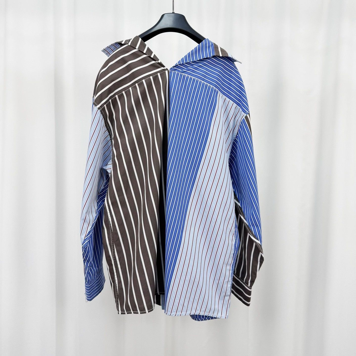 Marni Marni Patchwork Stripe Long-Sleeve Shirt Size US XXS / EU 40 - 2 Thumbnail