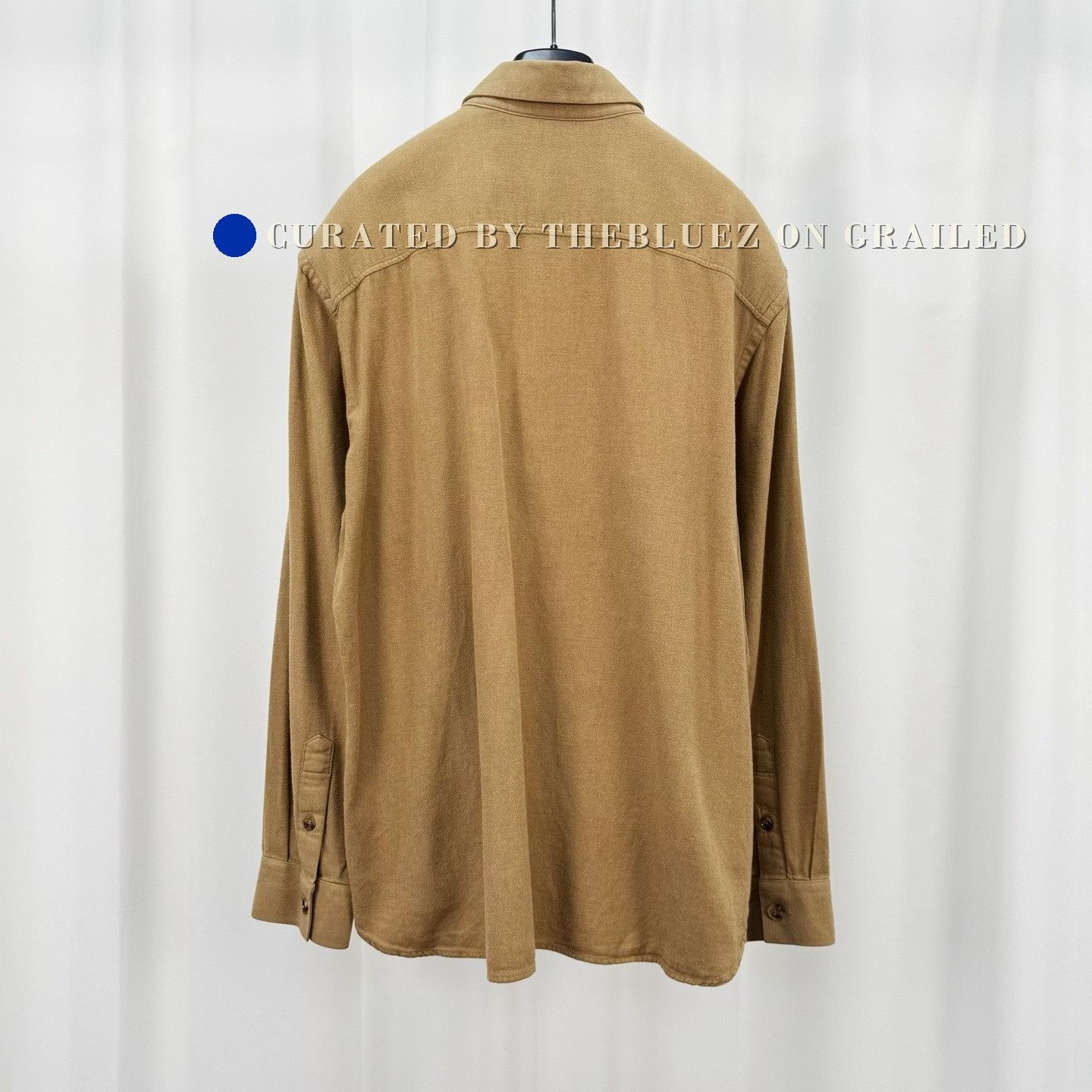 Burberry Burberry Embroidered Letter Brown Long-Sleeve Shirt Size US M / EU 48-50 / 2 - 2 Thumbnail