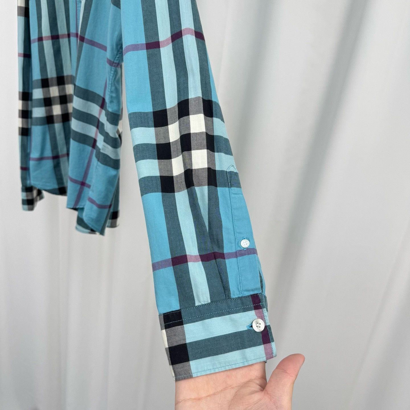 Burberry Burberry Blue Classic Check Shirt Size US L / EU 52-54 / 3 - 4 Thumbnail