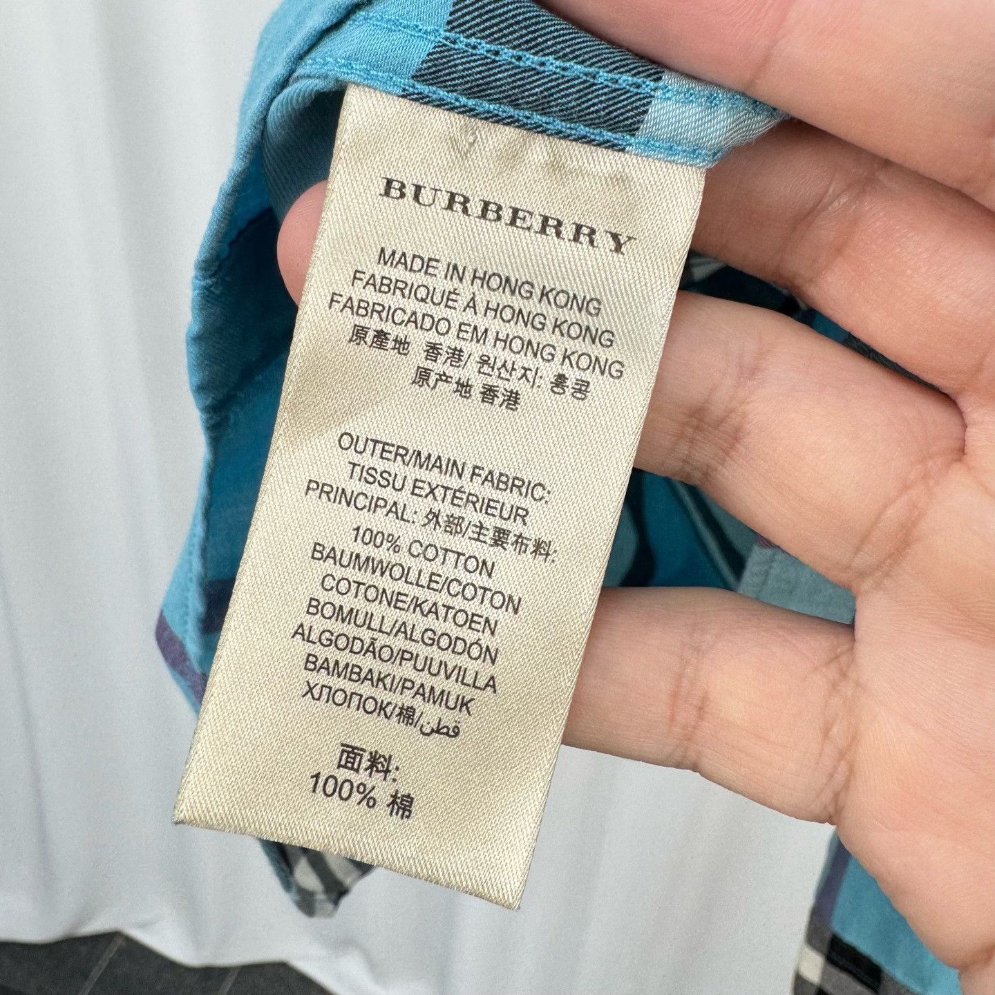 Burberry Burberry Blue Classic Check Shirt Size US L / EU 52-54 / 3 - 7 Thumbnail