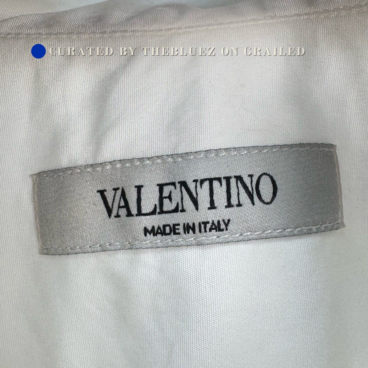 Valentino Valentino Beaded Embroidery Letter Shirt Size US M / EU 48-50 / 2 - 7 Thumbnail