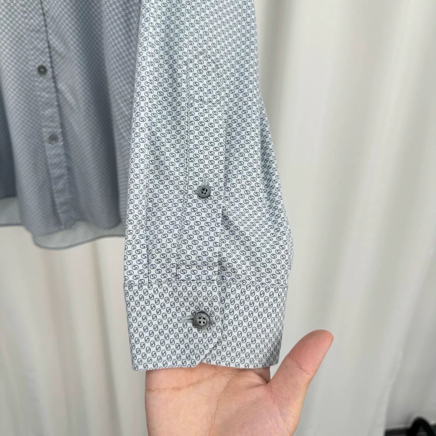 Gucci Gucci Double G Monogram Print Shirt Size US M / EU 48-50 / 2 - 4 Thumbnail