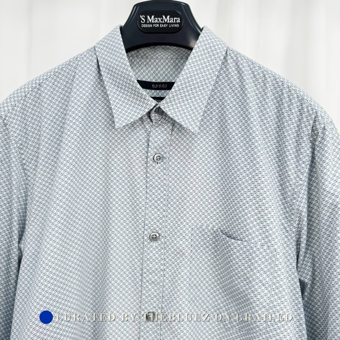 Gucci Gucci Double G Monogram Print Shirt Size US M / EU 48-50 / 2 - 3 Thumbnail