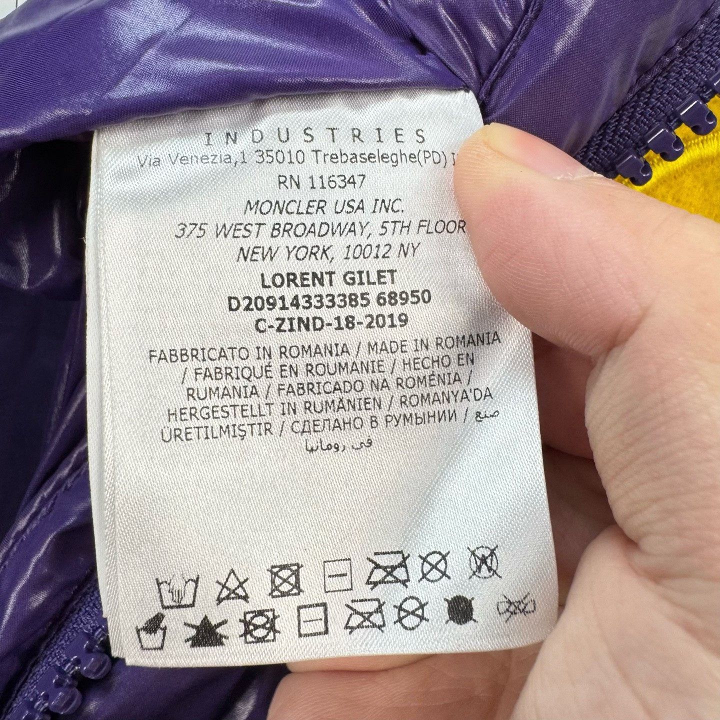 Moncler Moncler 1952 Collection Logo Down Vest Size US M / EU 48-50 / 2 - 7 Thumbnail