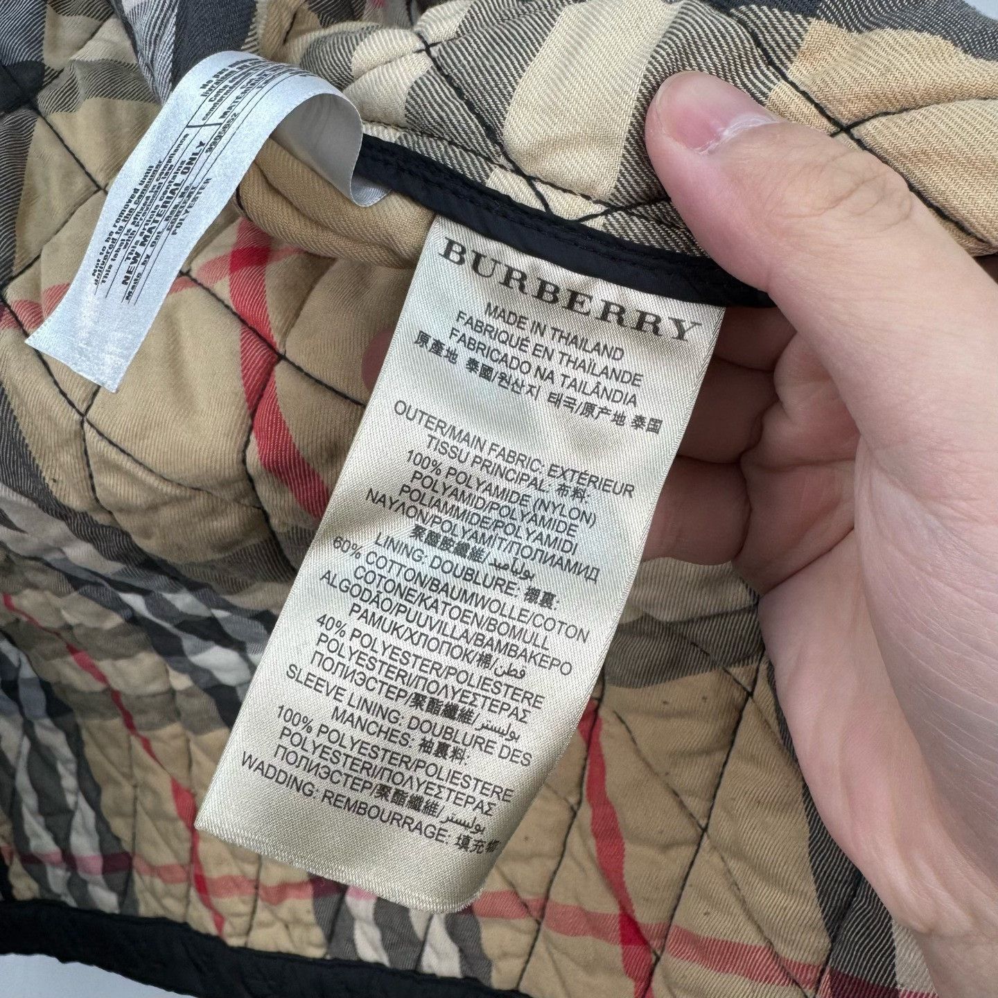Burberry Burberry Check Quilted Cotton Coat Size US L / EU 52-54 / 3 - 7 Thumbnail