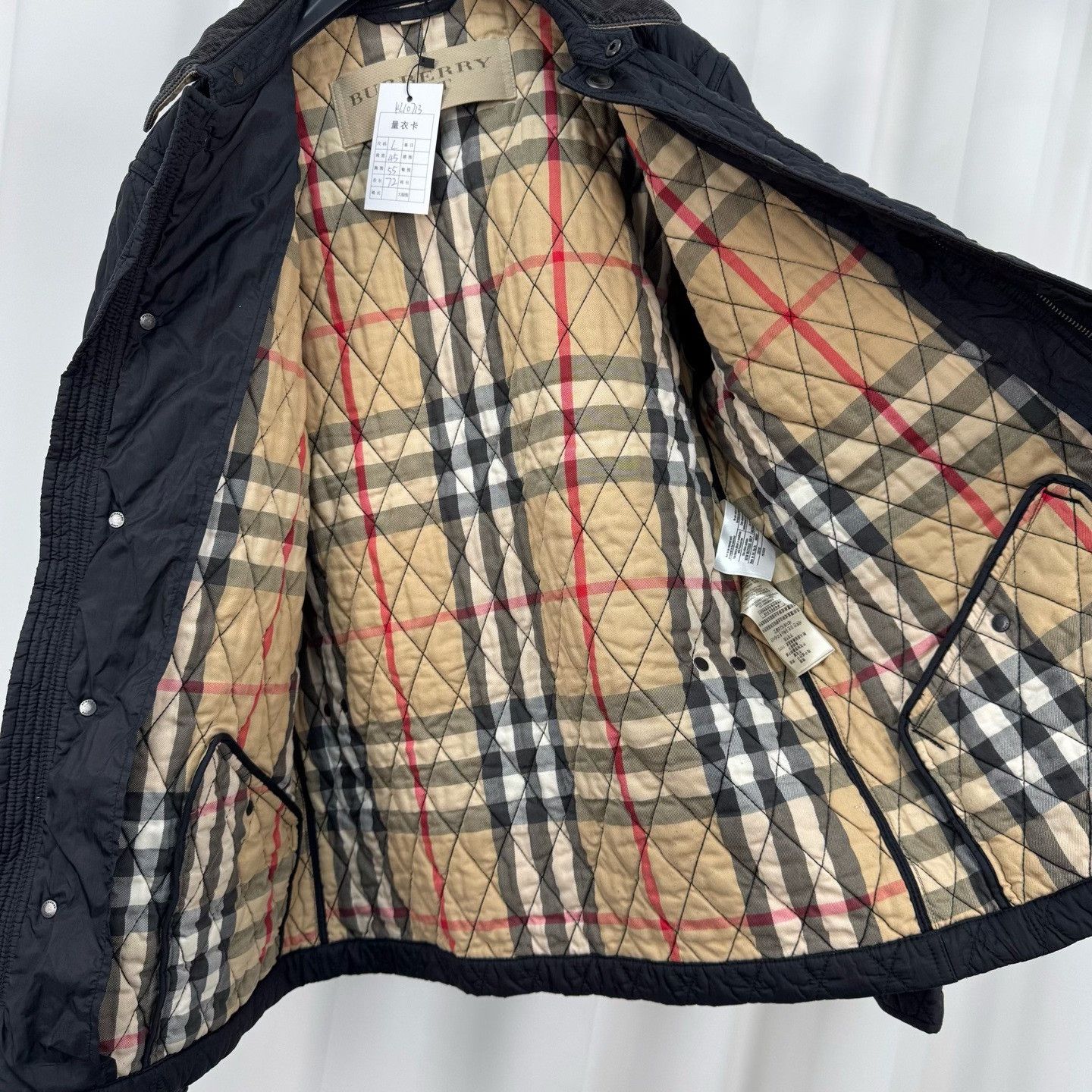 Burberry Burberry Check Quilted Cotton Coat Size US L / EU 52-54 / 3 - 4 Thumbnail