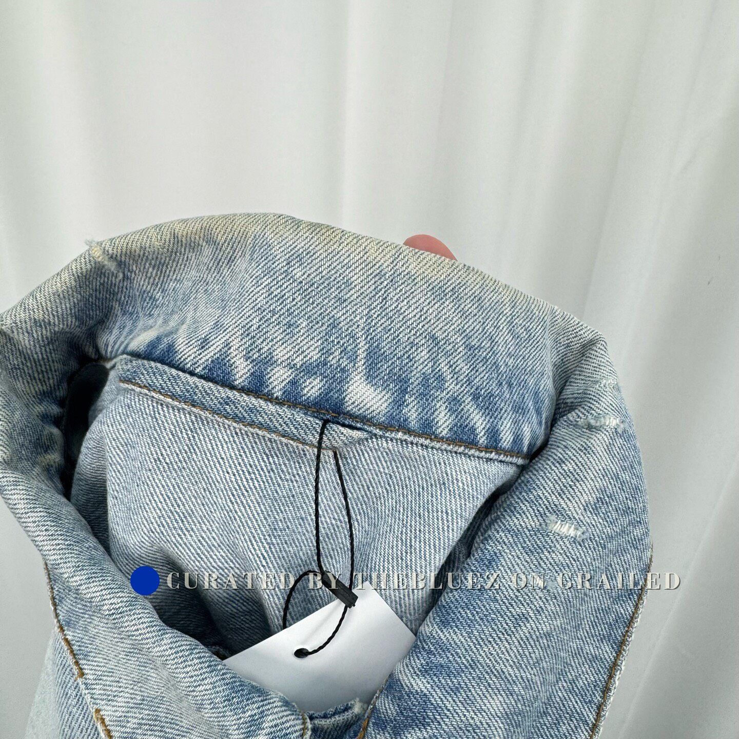 Balenciaga Balenciaga Back Letter Denim Jacket Size US S / EU 44-46 / 1 - 5 Thumbnail