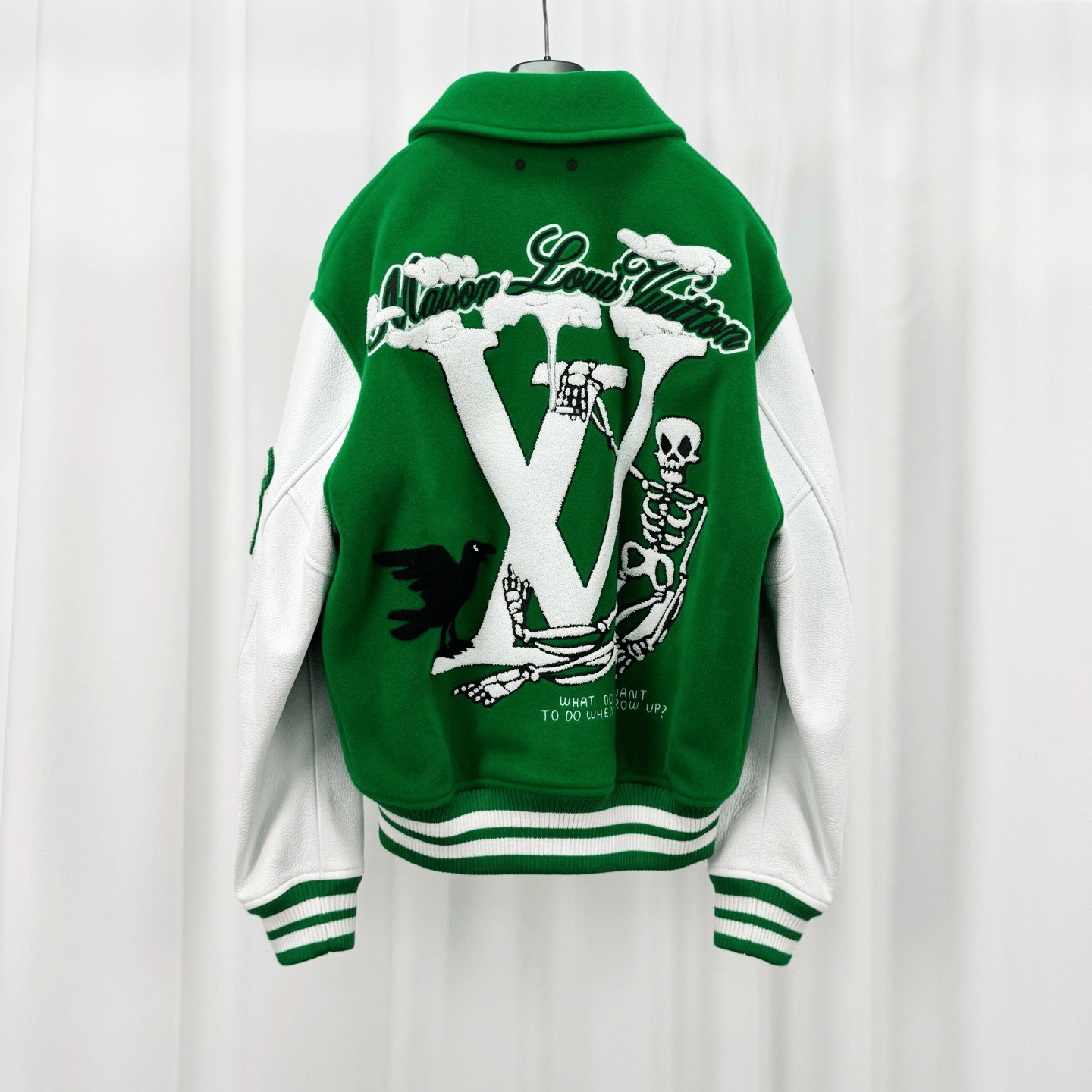 Louis Vuitton Louis Vuitton Embroidered Letter Baseball Jacket Size US S / EU 44-46 / 1 - 2 Thumbnail