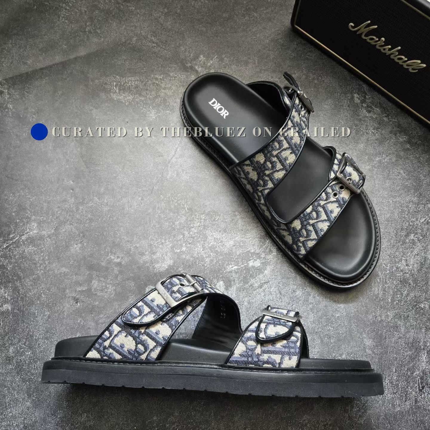 Dior DIOR AQUA Monogram Slingback Slippers Size US 11 / EU 44 - 4 Thumbnail