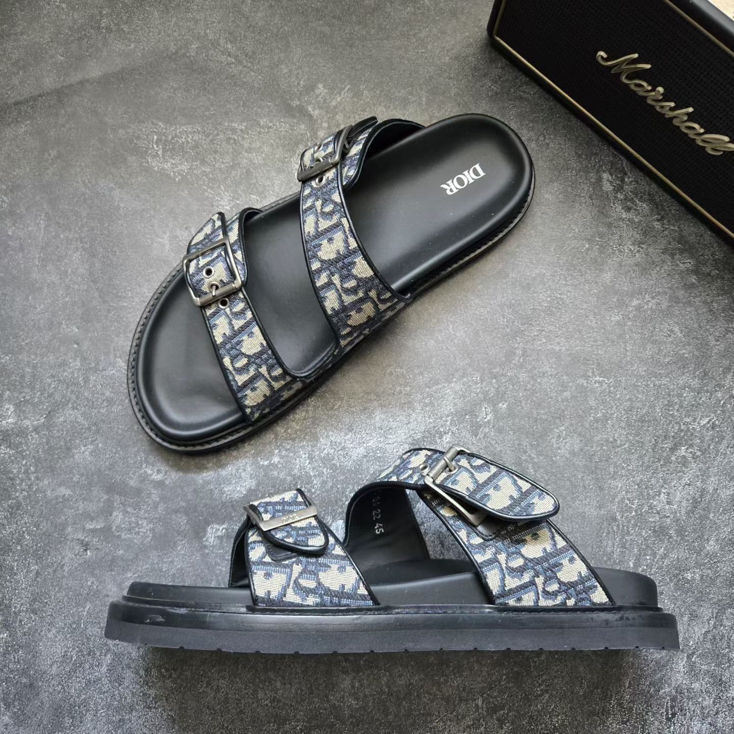 Dior DIOR AQUA Monogram Slingback Slippers Size US 11 / EU 44 - 3 Thumbnail