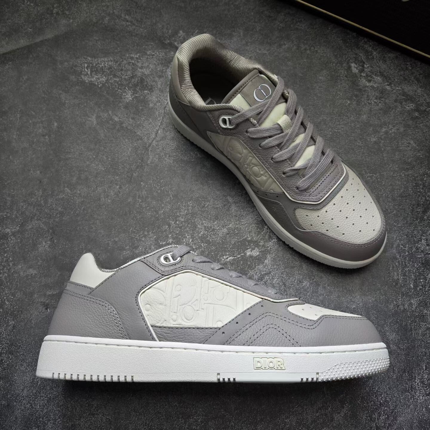 Dior Dior B27 New Gray White Embossed Size US 8 / EU 41 - 4 Thumbnail