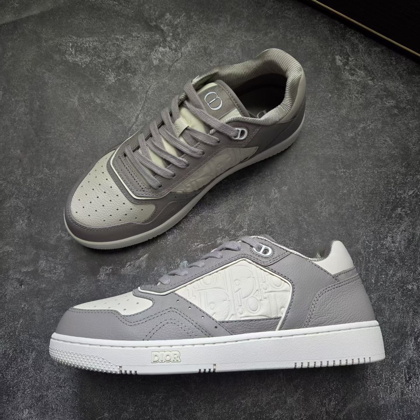 Dior Dior B27 New Gray White Embossed Size US 8 / EU 41 - 3 Thumbnail