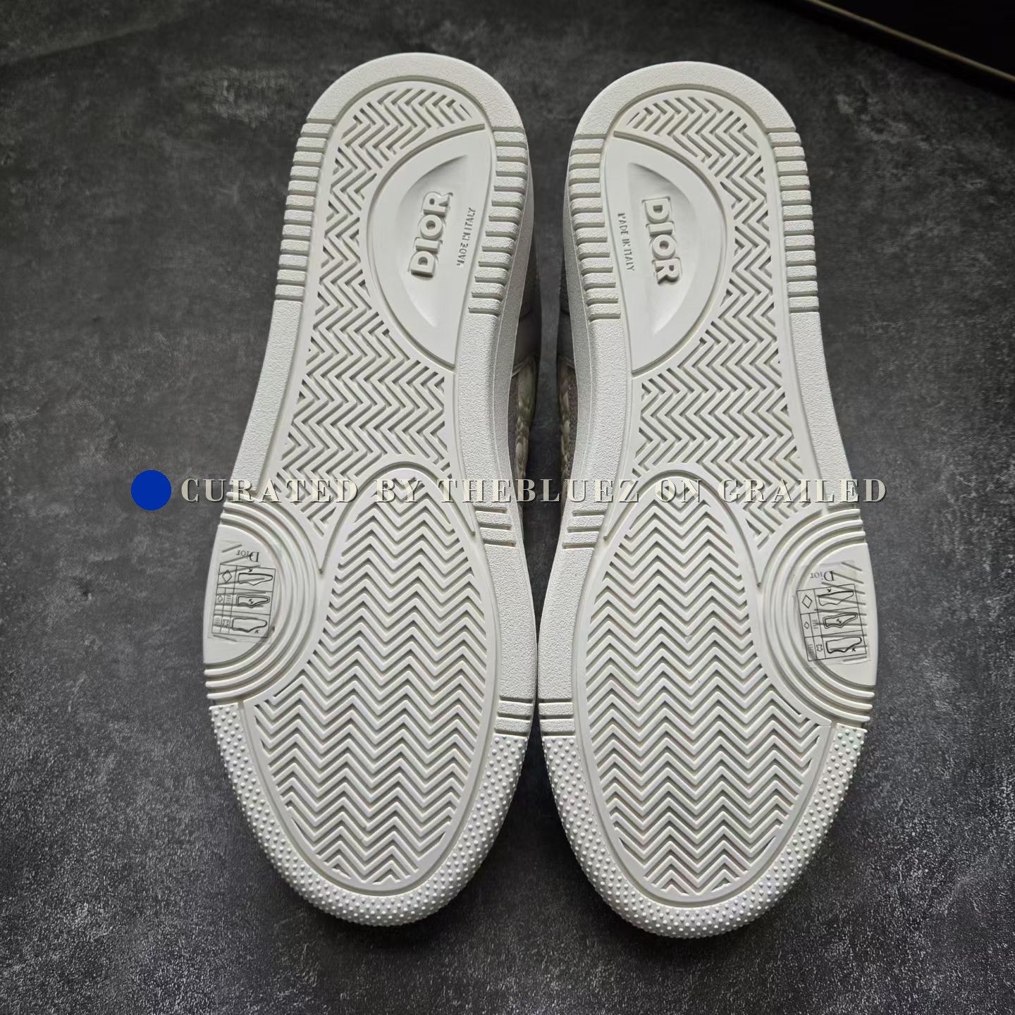 Dior Dior B27 New Gray White Embossed Size US 8 / EU 41 - 8 Thumbnail