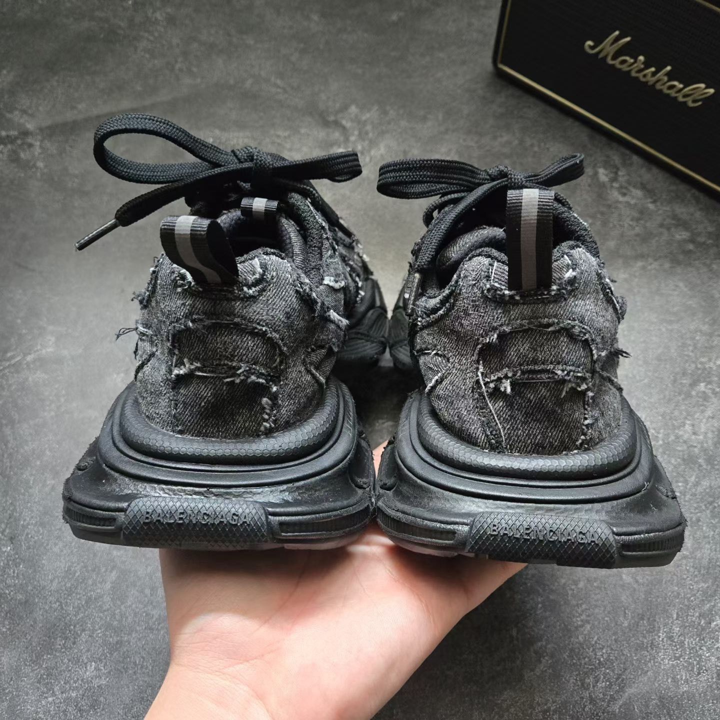 Balenciaga Balenciaga 3XL Black Denim Size US 7 / EU 40 - 7 Thumbnail