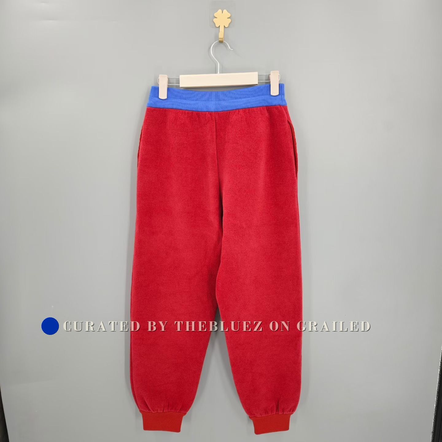 Louis Vuitton Louis Vuitton Red Logo Cotton Sweatpants Size US 26 / EU 42 - 2 Thumbnail
