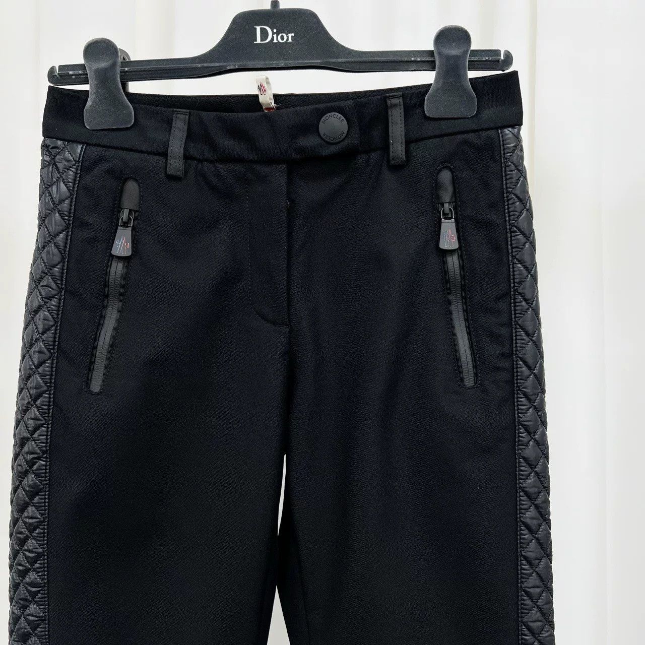 Moncler Moncler Embroidered Logo Black Casual Pants Size US 40 / EU 56 - 3 Thumbnail