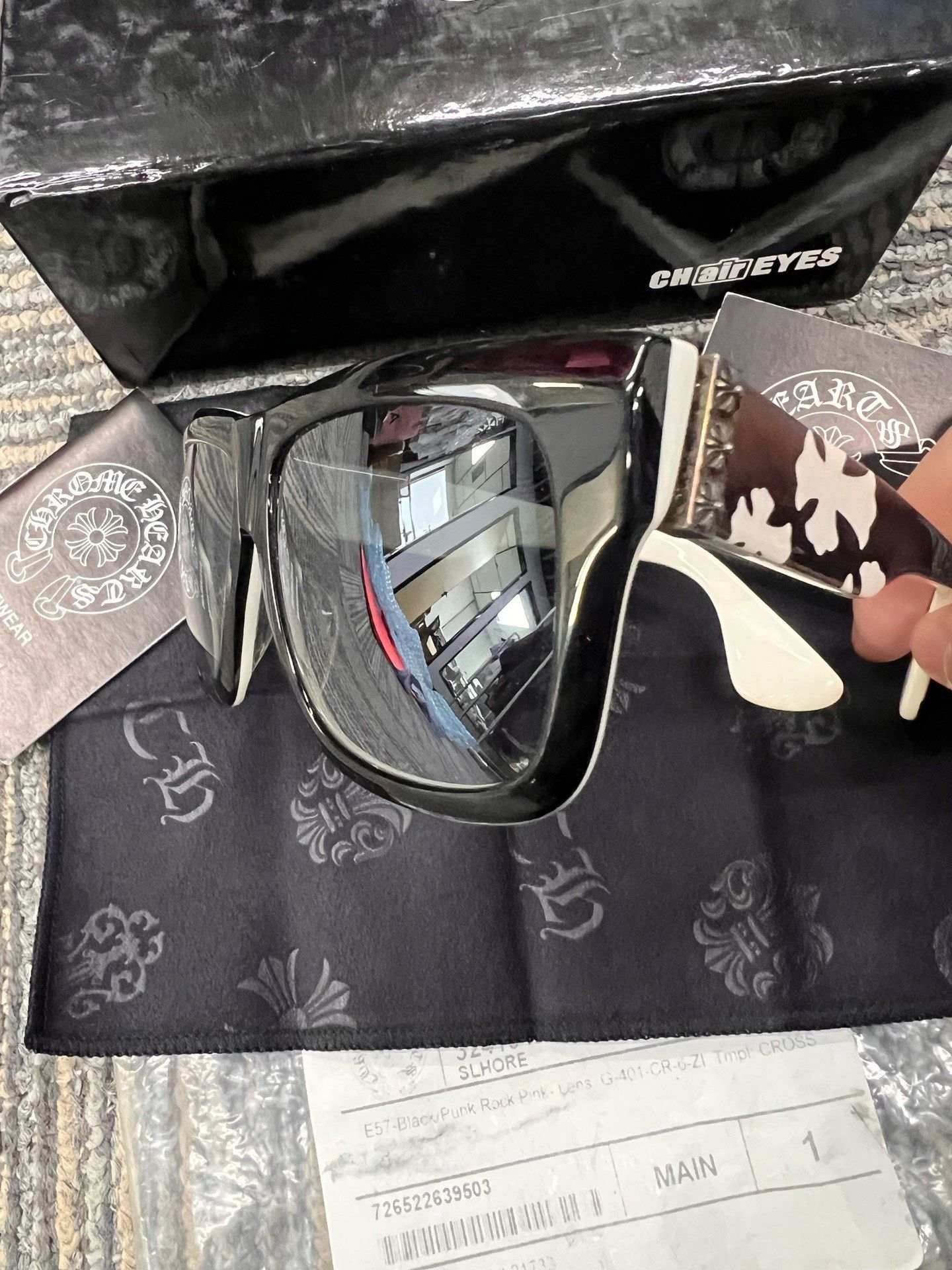 Chrome Hearts Chrome Hearts CH Cross Silver Buckle Glasses Size ONE SIZE - 8 Thumbnail