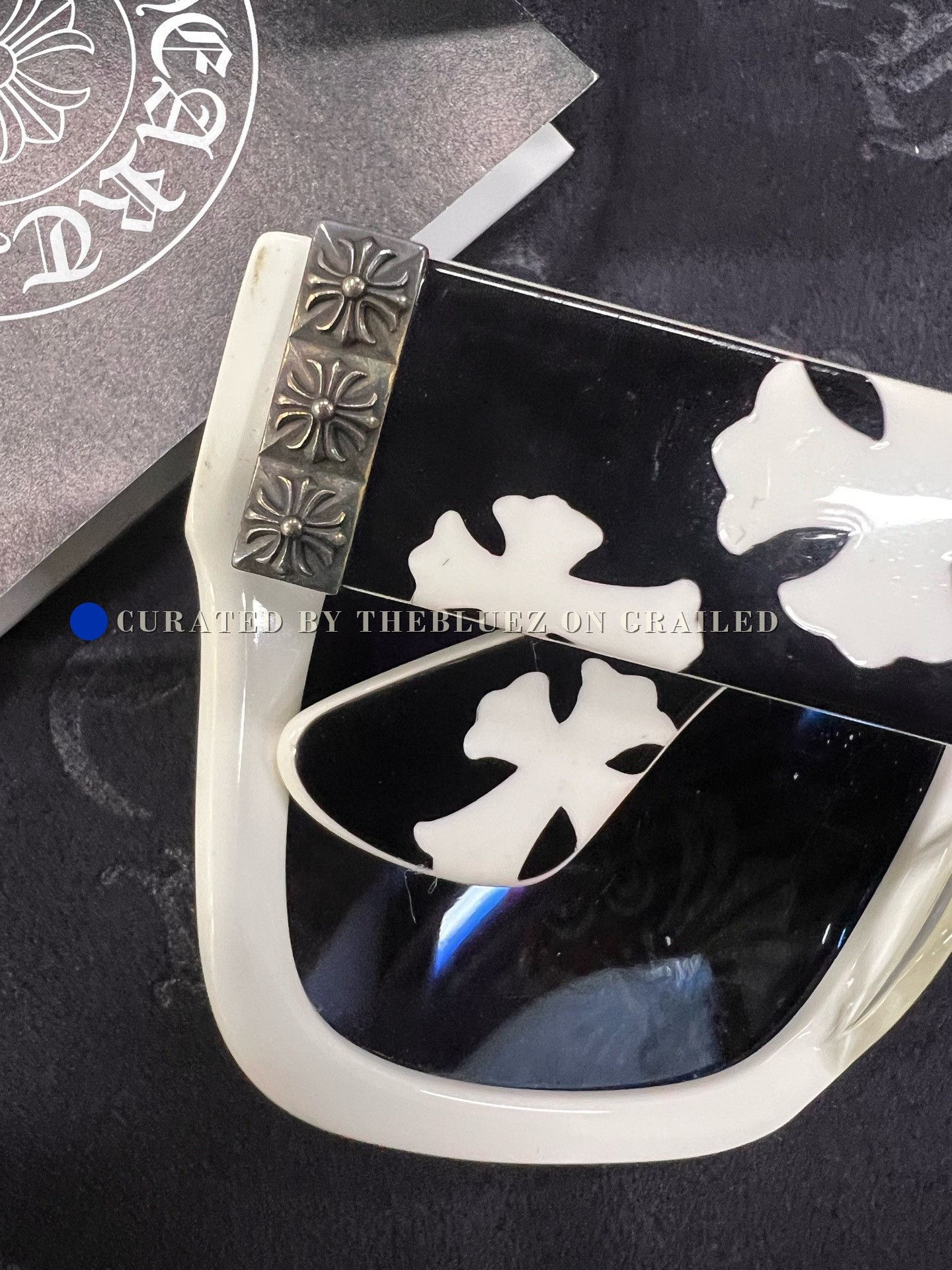 Chrome Hearts Chrome Hearts CH Cross Silver Buckle Glasses Size ONE SIZE - 4 Thumbnail