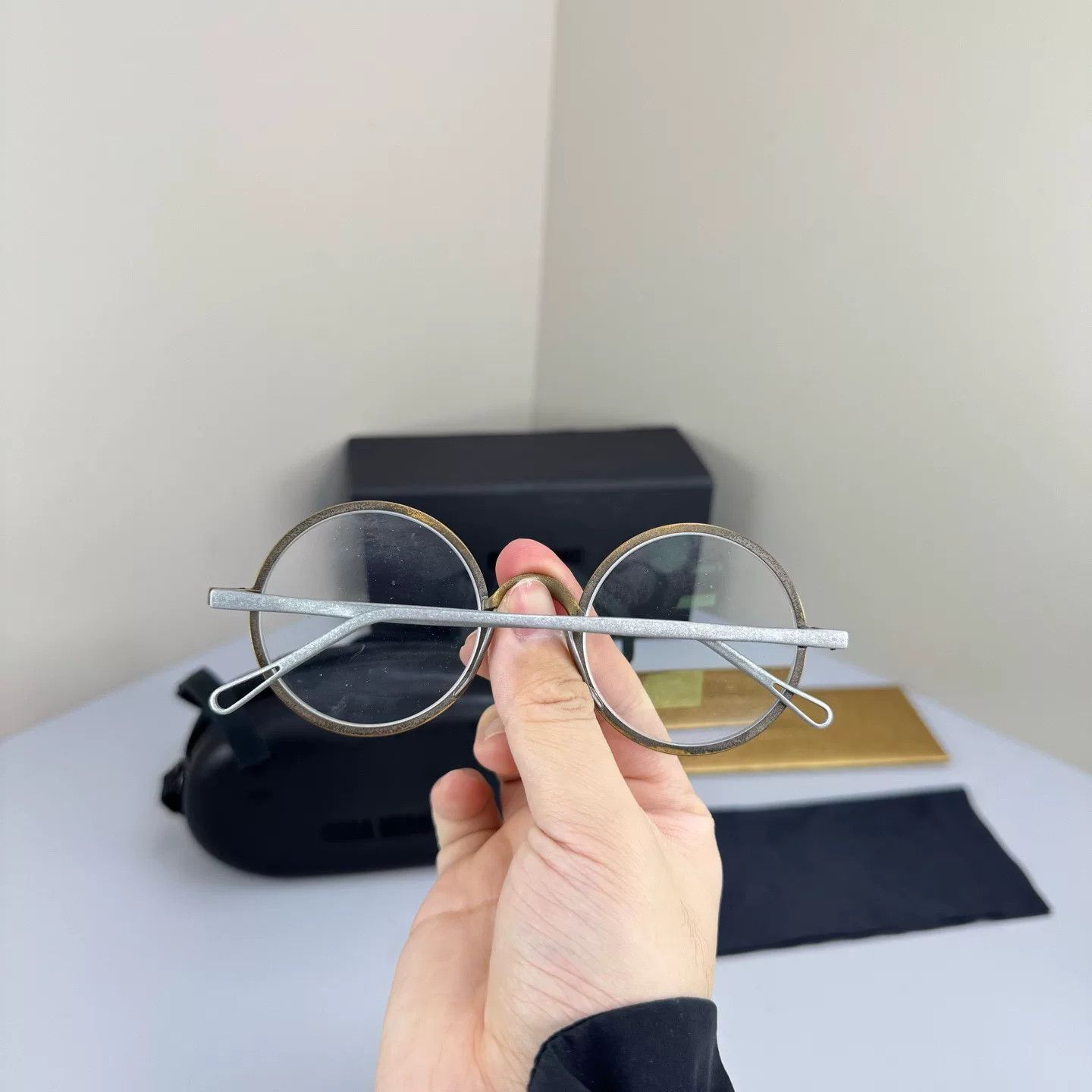 Uma Wang Uma Wang x Rigards Metal Eyeglass Frame Size ONE SIZE - 5 Thumbnail