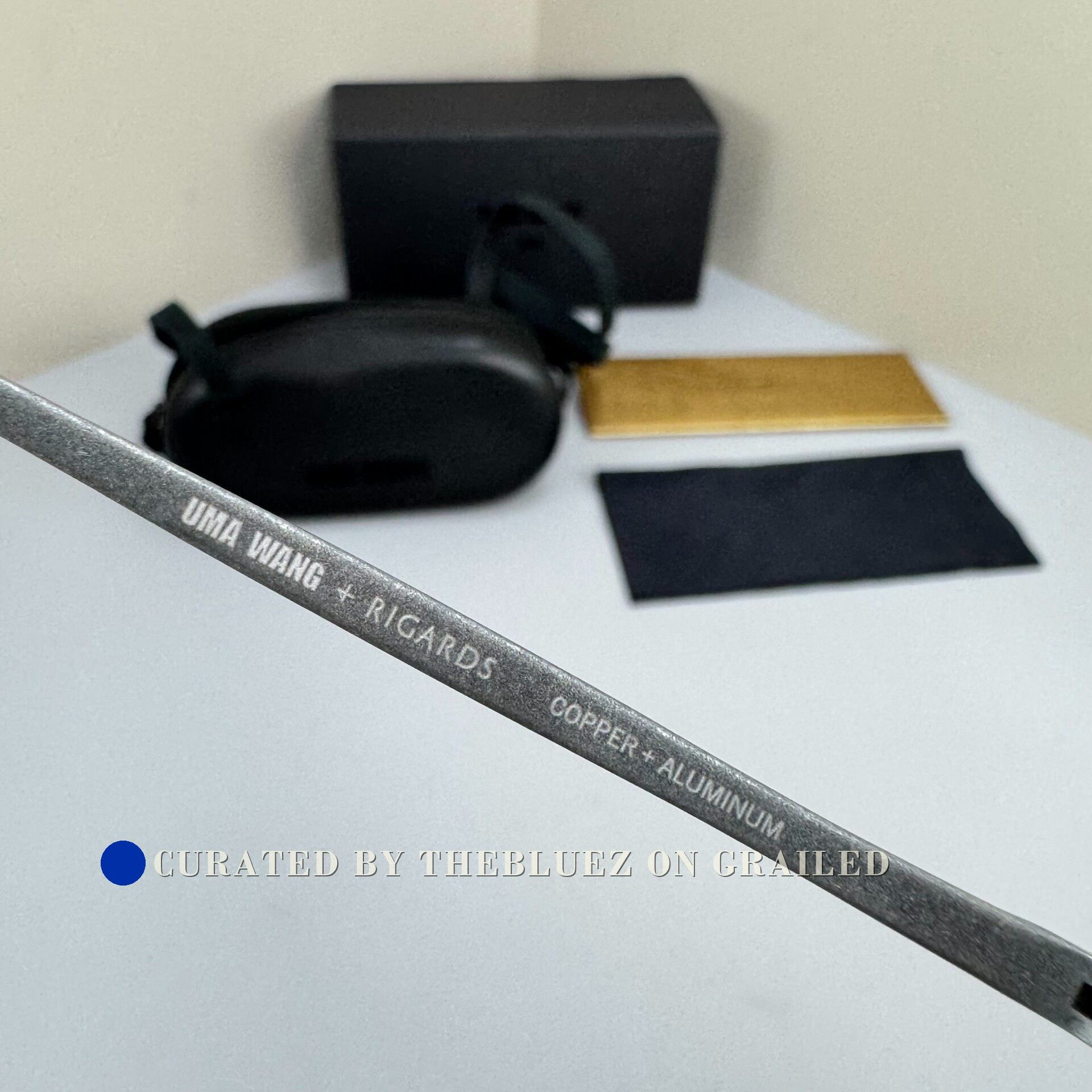 Uma Wang Uma Wang x Rigards Metal Eyeglass Frame Size ONE SIZE - 6 Thumbnail