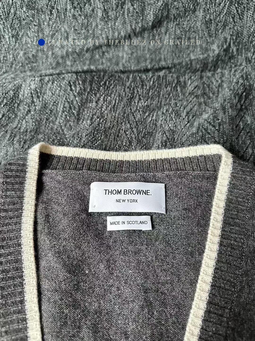 Thom Browne Thom Browne Striped Cashmere Cardigan Size US M / EU 48-50 / 2 - 3 Thumbnail
