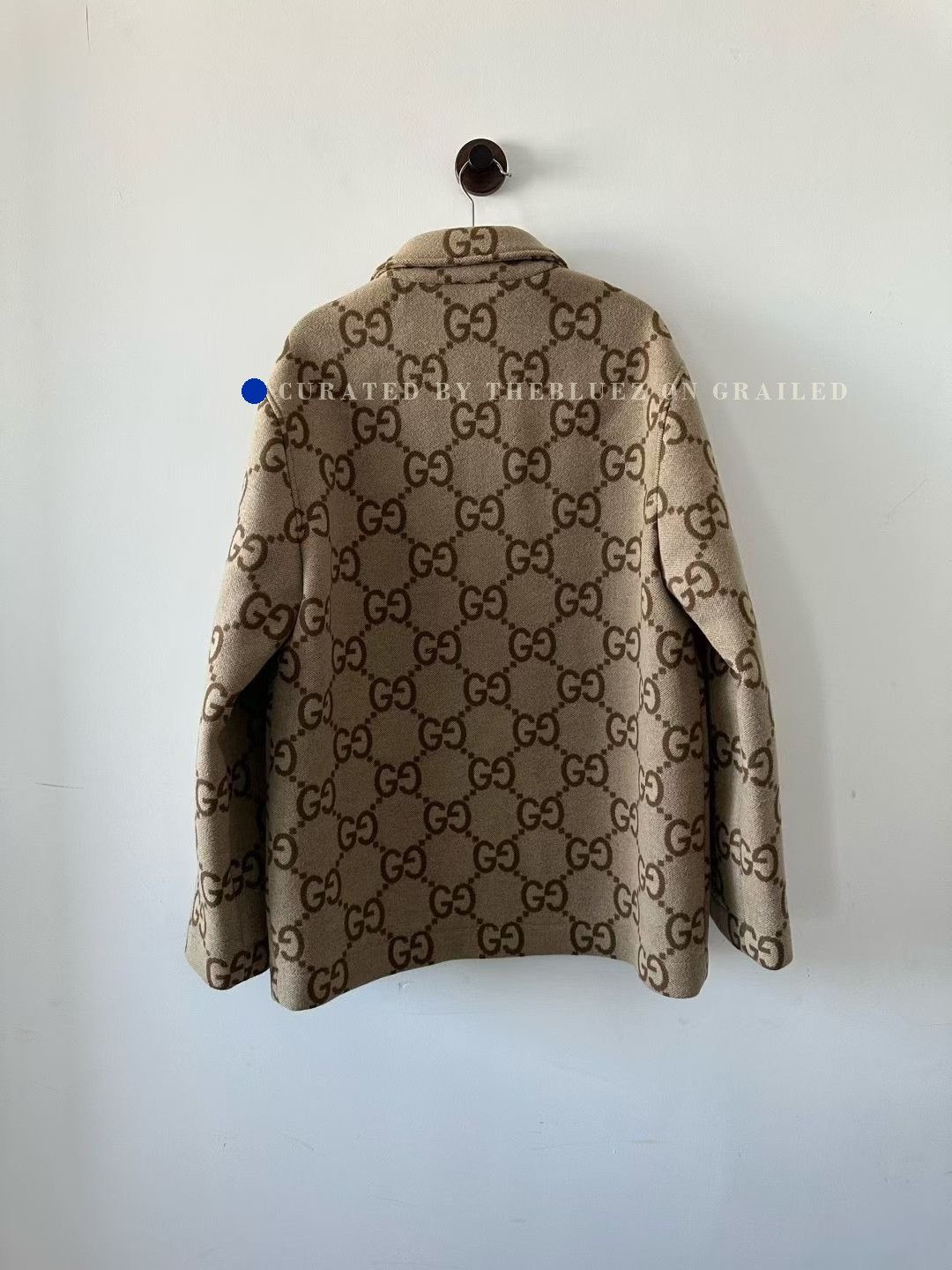 Gucci Gucci Brown All-Over Print Wool Coat Size US S / EU 44-46 / 1 - 2 Thumbnail
