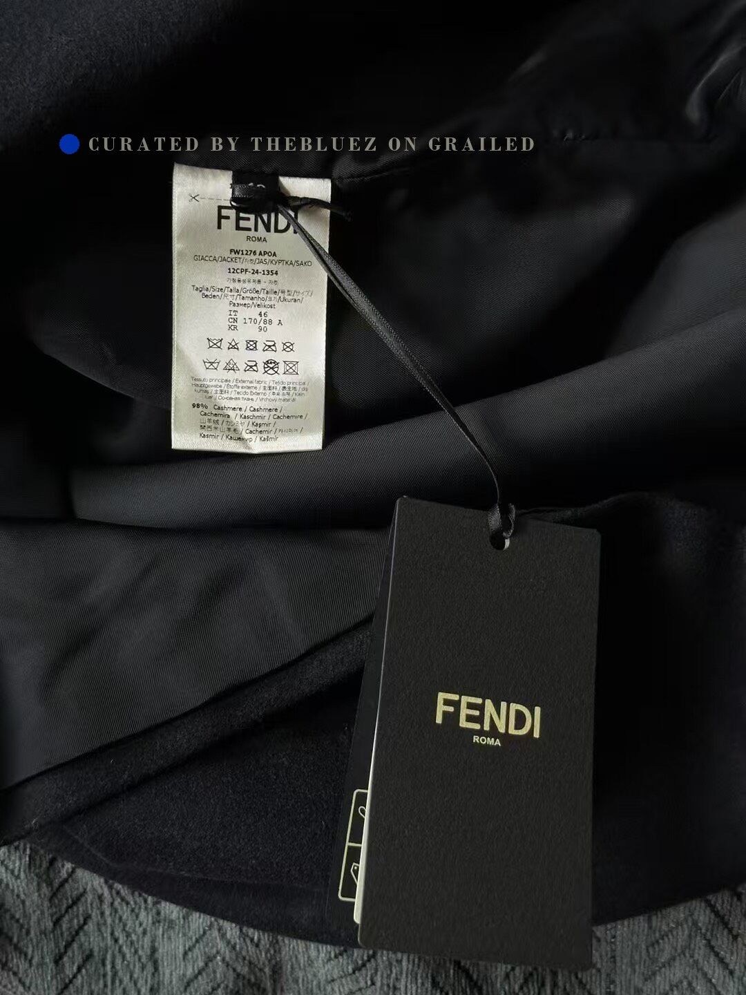 Fendi Fendi Cashmere Pocket Embossed Coat Size US S / EU 44-46 / 1 - 3 Thumbnail