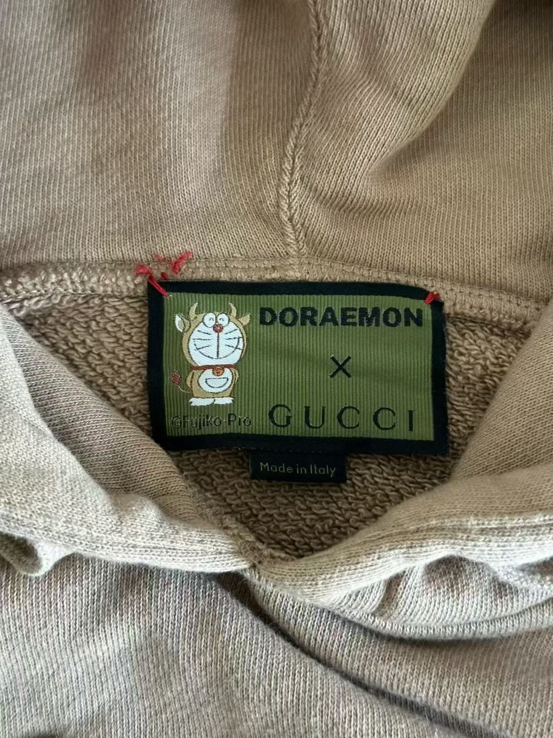 Gucci Gucci Doraemon Embroidery Brown Hoodie Size US L / EU 52-54 / 3 - 3 Thumbnail