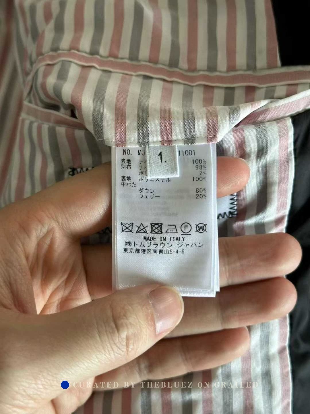 Thom Browne Thom Browne Black Sleeve Logo Down Jacket Size US S / EU 44-46 / 1 - 4 Thumbnail