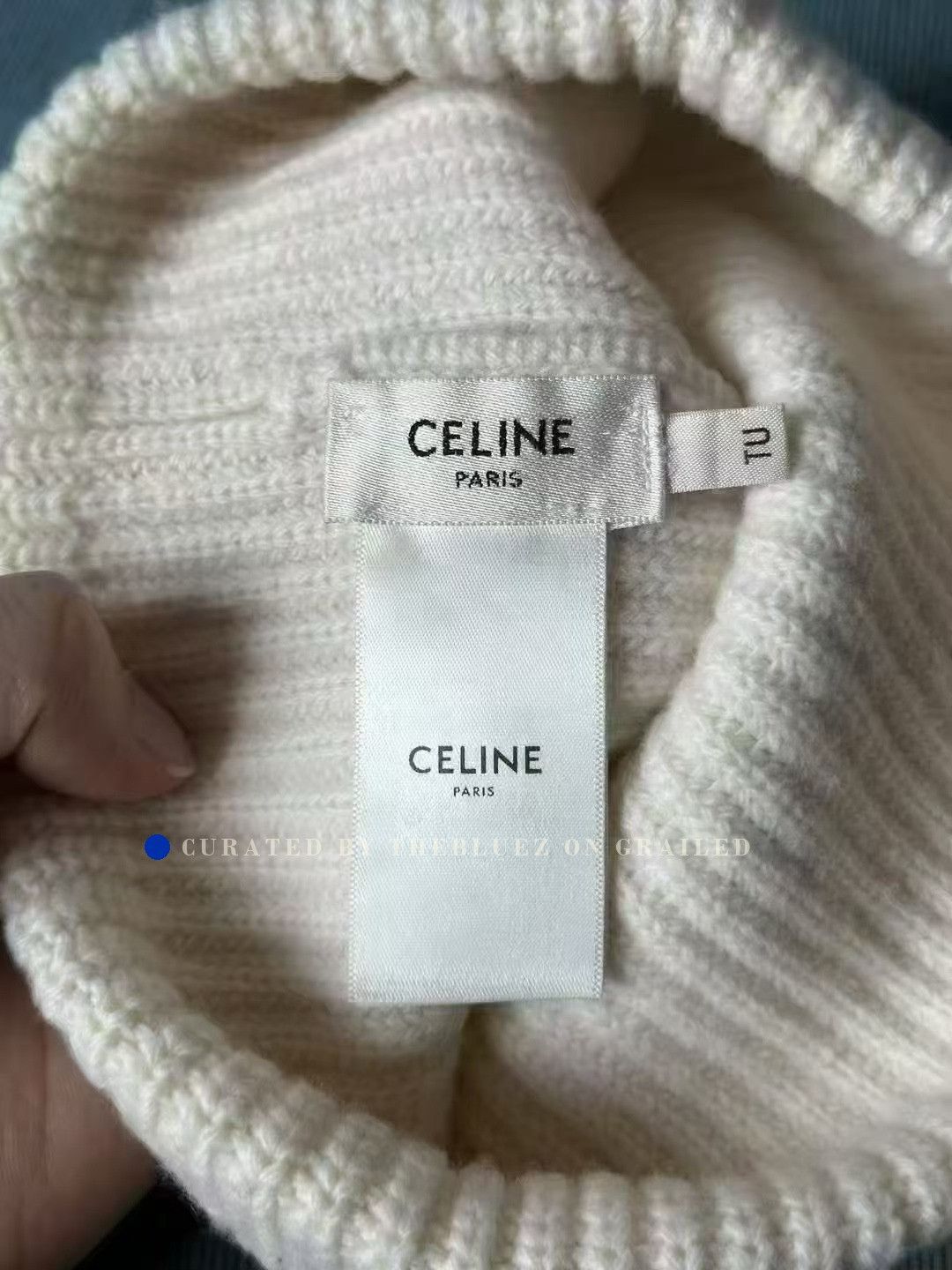 Celine Celine White Short Beanie Size ONE SIZE - 3 Thumbnail