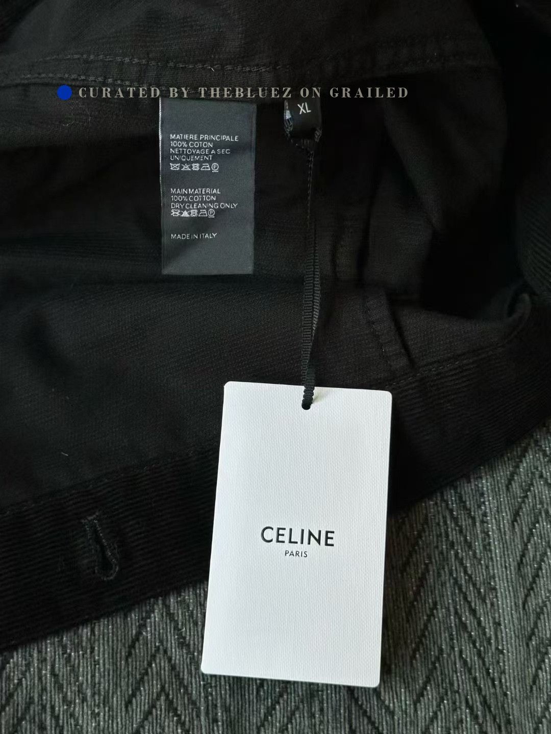 Celine Celine Corduroy Slogan Jacket Size US XL / EU 56 / 4 - 4 Thumbnail