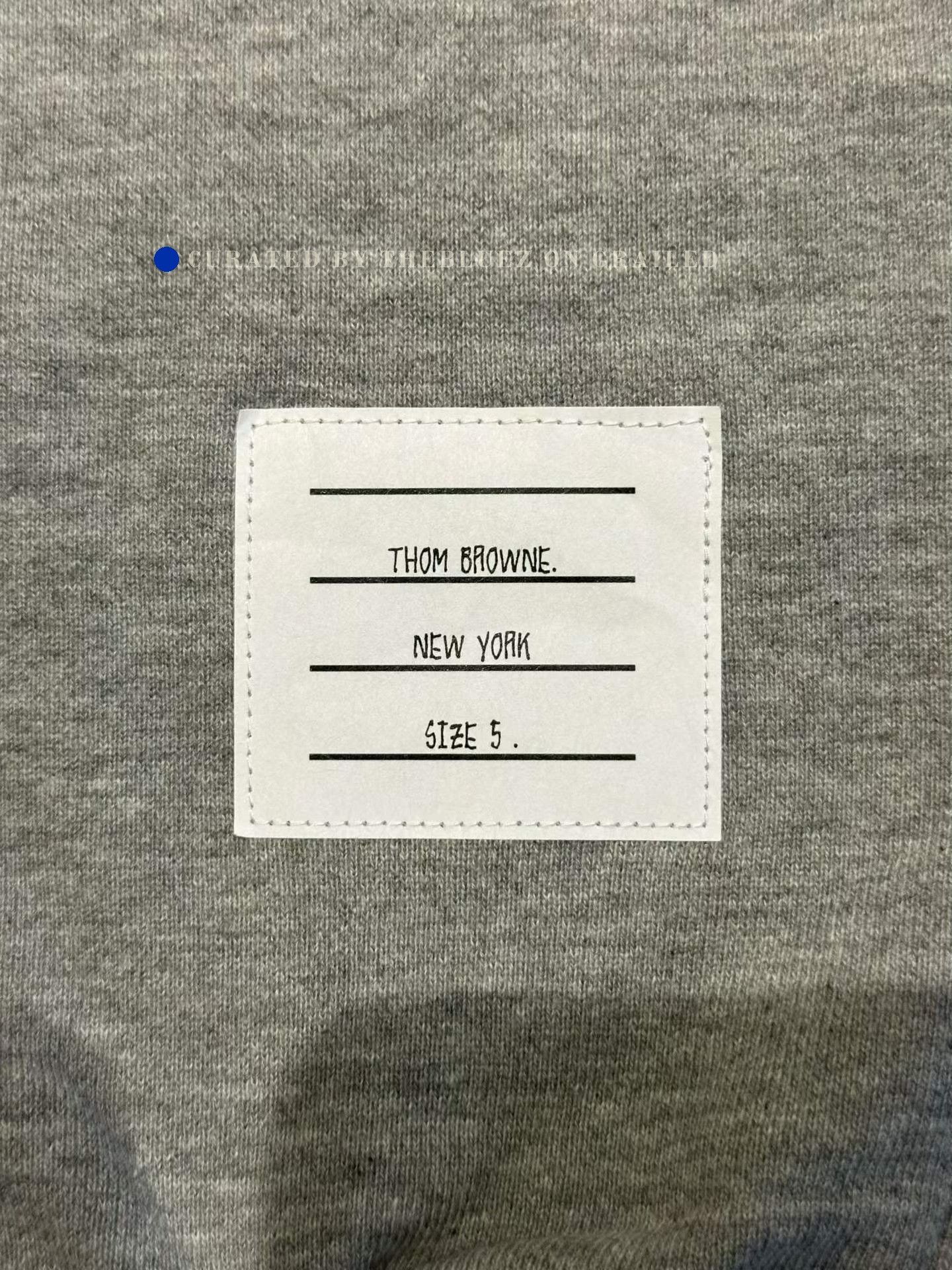 Thom Browne Thom Browne Gray/Navy Knit Sweatpants Size US 26 / EU 42 - 3 Thumbnail