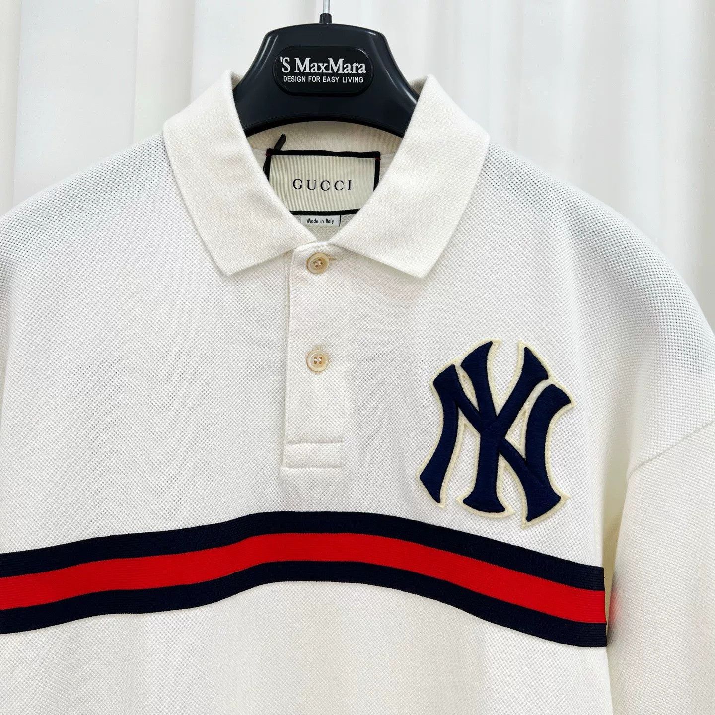 Gucci Gucci NY Embroidered Logo Web Polo Size US XS / EU 42 / 0 - 3 Thumbnail