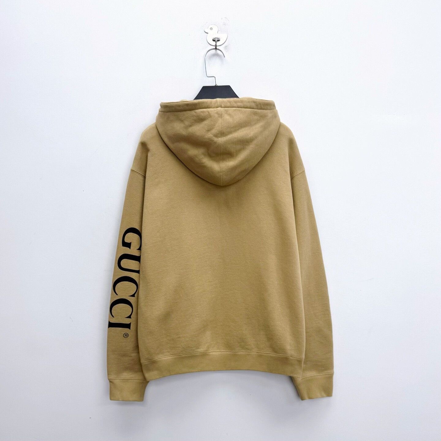 Gucci Gucci Beige Half-Zip Arm Logo Hoodie Size US S / EU 44-46 / 1 - 2 Thumbnail