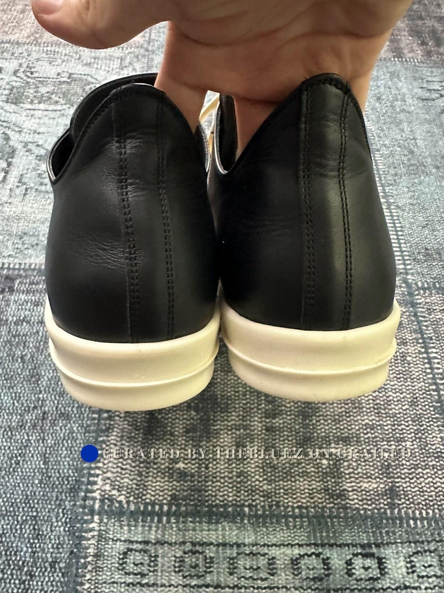 Rick Owens Rick Owens Low-Top Leather Sneakers Size US 11 / EU 44 - 4 Thumbnail