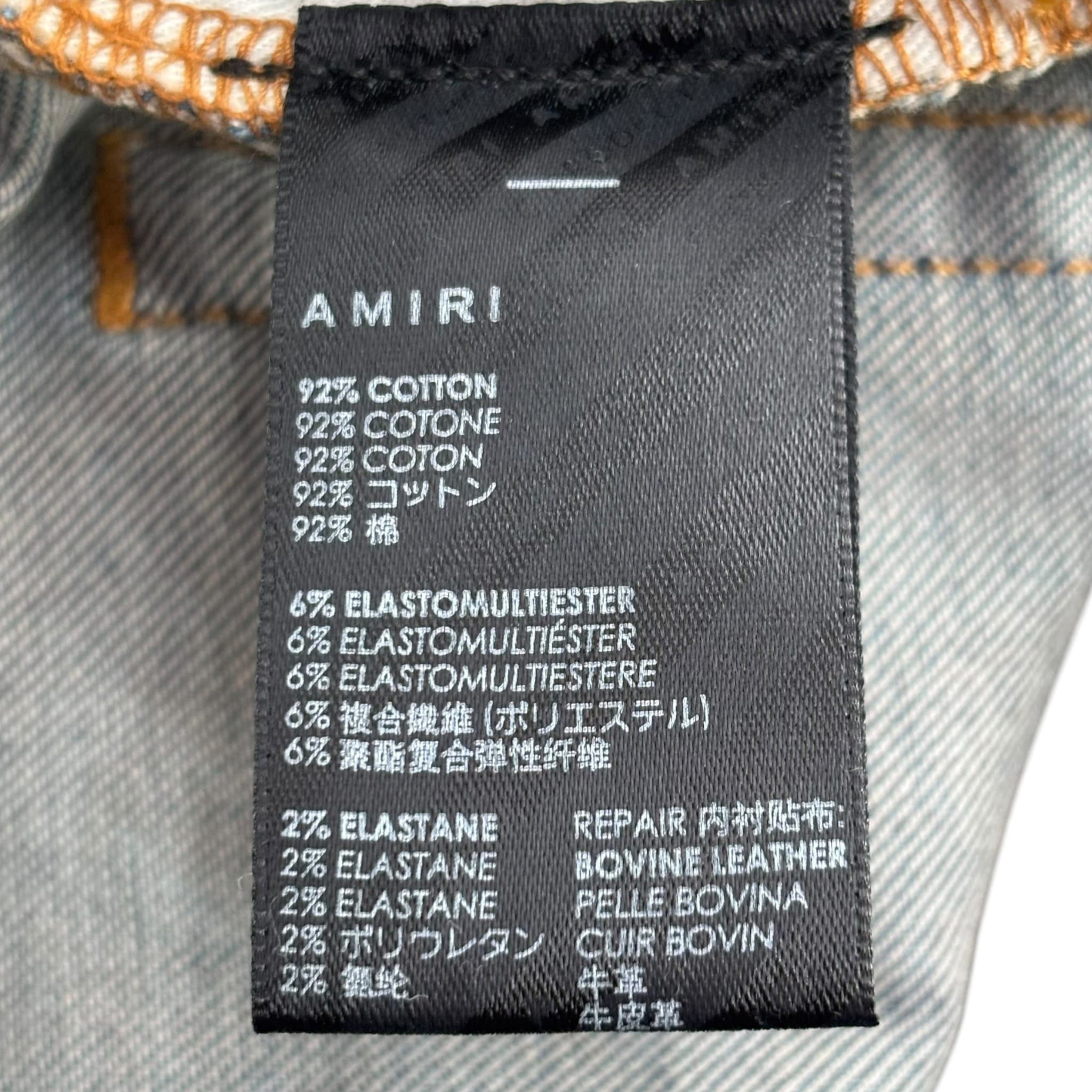 Amiri Camouflage Bone Distressed Jeans Size US 28 / EU 44 - 4 Thumbnail