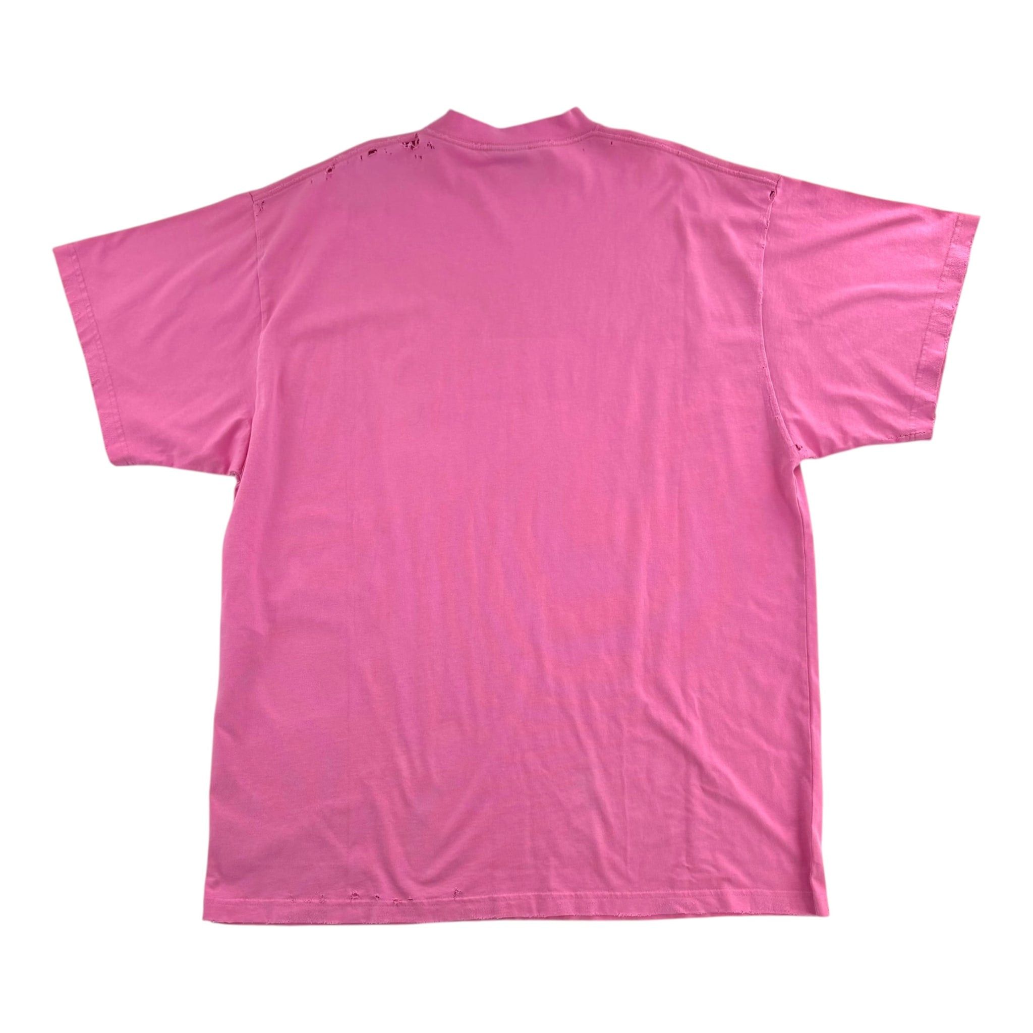 Balenciaga No Logo Printed Large Fit T-Shirt Pink Size US L / EU 52-54 / 3 - 2 Thumbnail