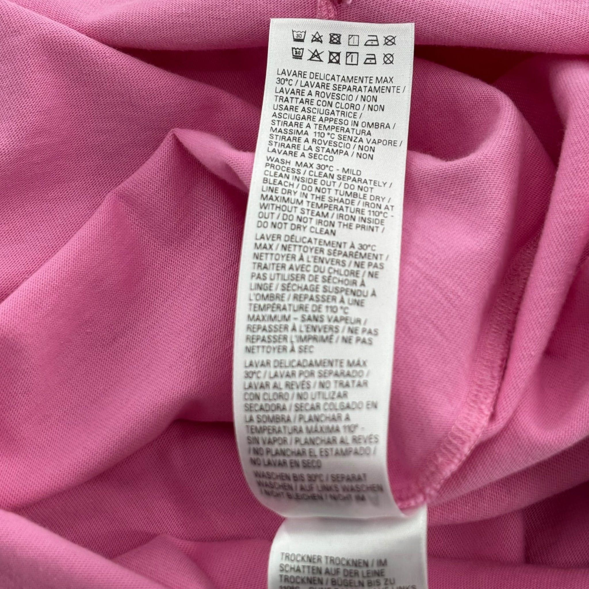 Balenciaga No Logo Printed Large Fit T-Shirt Pink Size US L / EU 52-54 / 3 - 5 Thumbnail