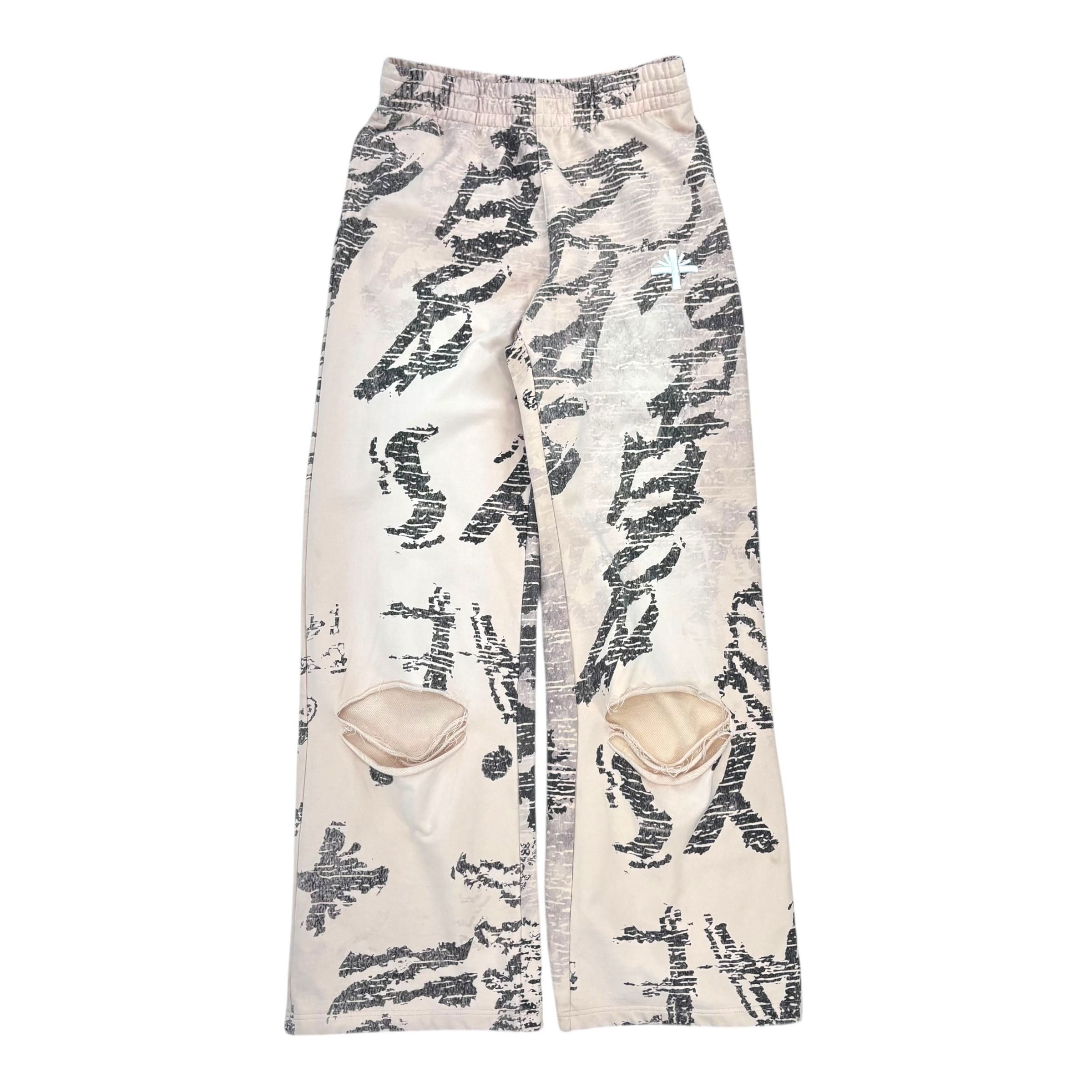 Vertabrae Grafitti Sweatpants Ivory Size US 32 / EU 48 - 2 Thumbnail