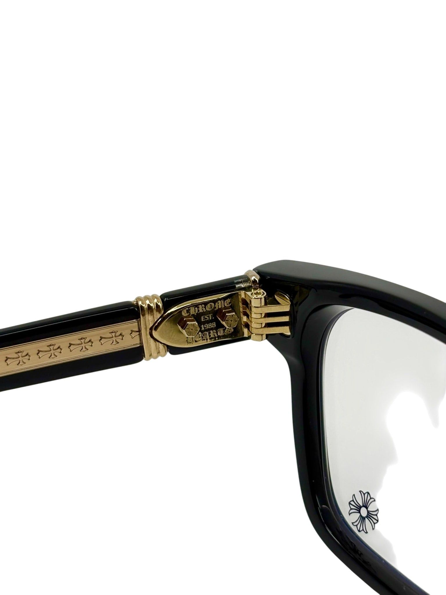 Chrome Hearts Celibussy Glasses Gold & Black Size ONE SIZE - 2 Thumbnail