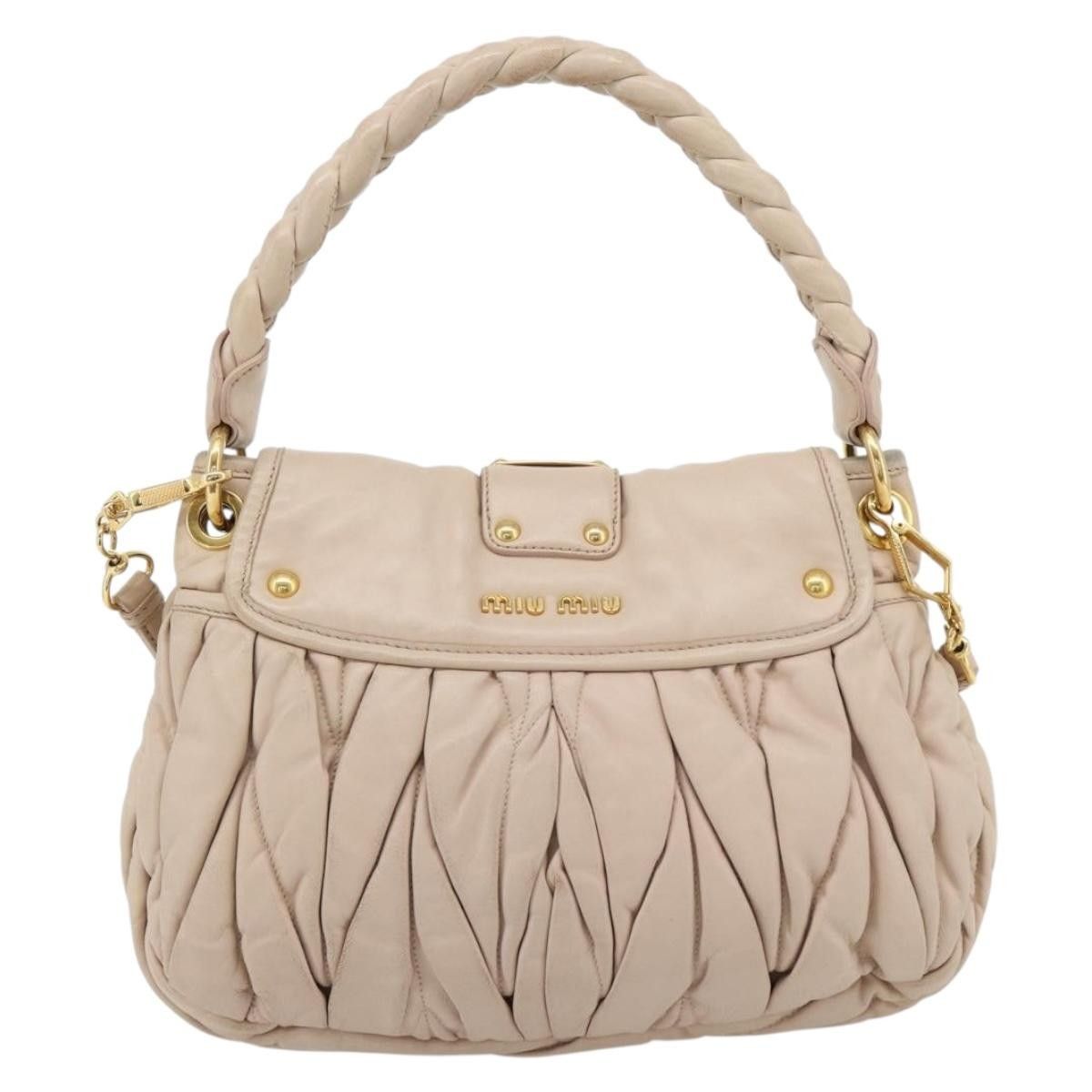 Miu Miu Miu Miu Vintage Handbag Leather Size ONE SIZE - 3 Thumbnail
