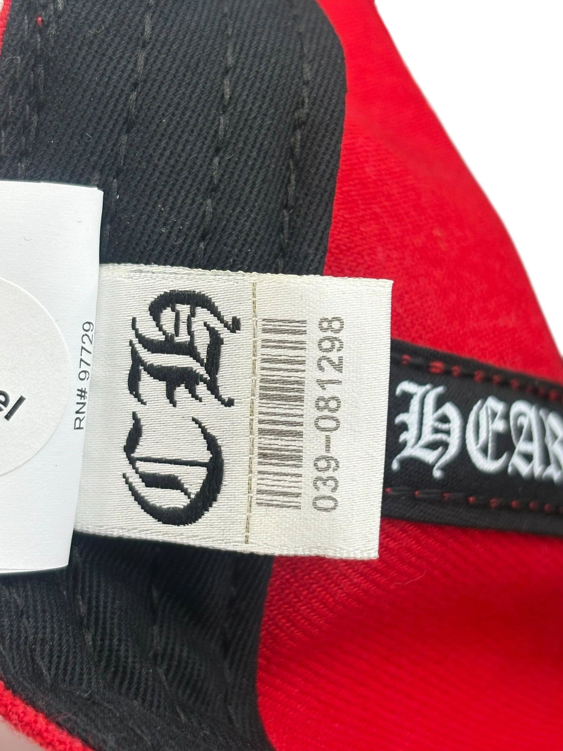 Chrome Hearts Love You Fitted Hat Red Size ONE SIZE - 5 Thumbnail