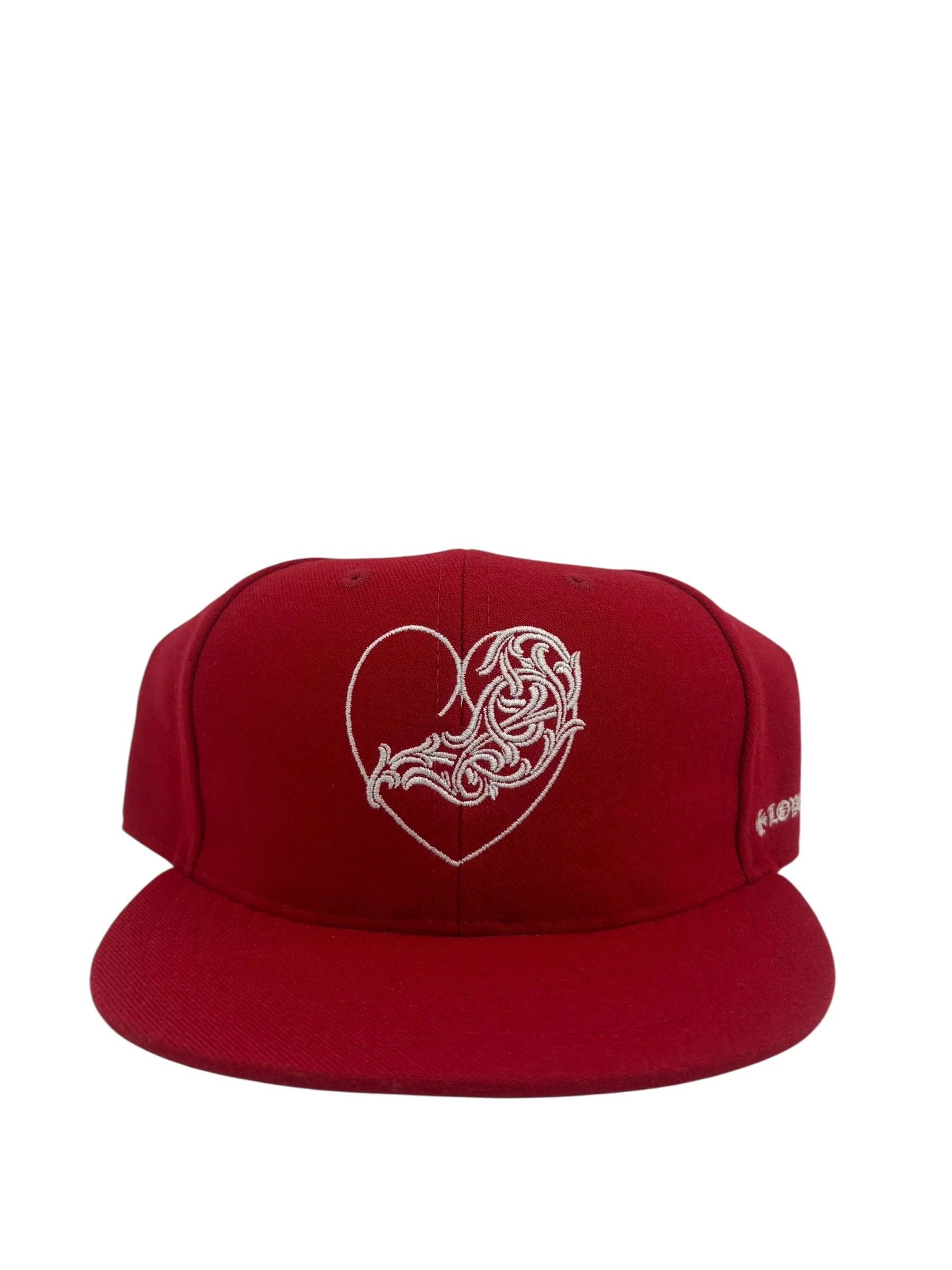 Chrome Hearts Love You Fitted Hat Red Size ONE SIZE - 4 Thumbnail