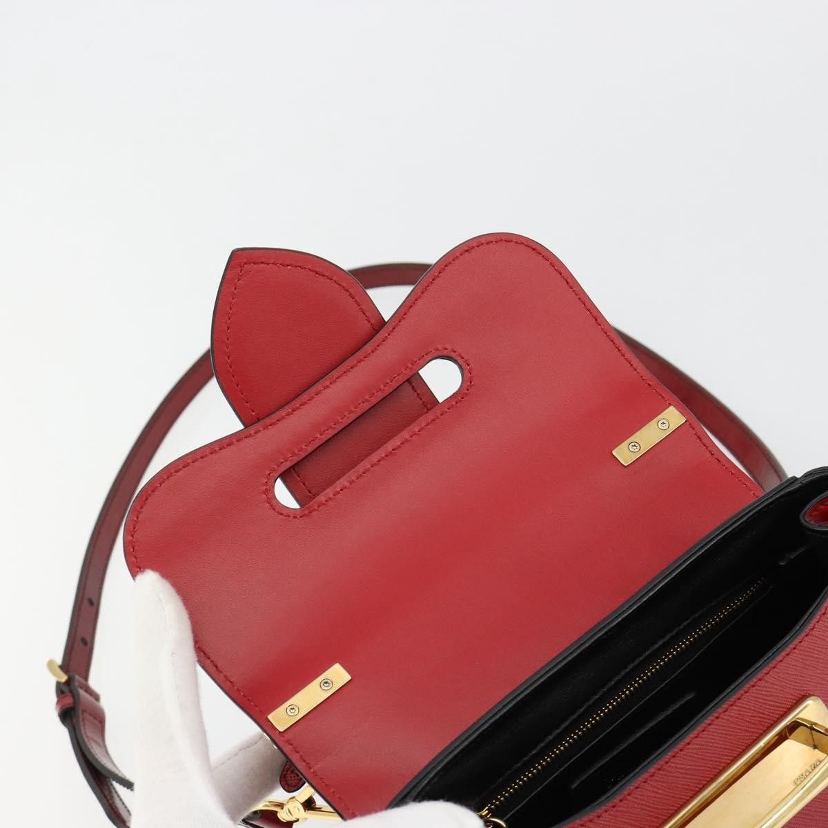 Prada Prada Sidonie Top Handle Saffiano Leather Size ONE SIZE - 14 Thumbnail