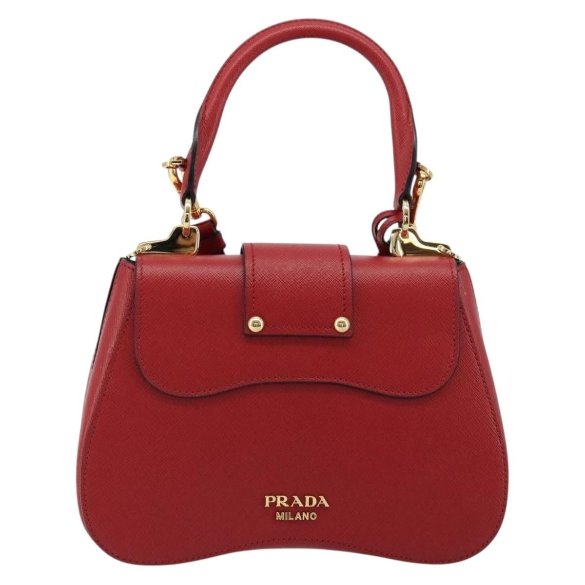 Prada Prada Sidonie Top Handle Saffiano Leather Size ONE SIZE - 2 Thumbnail
