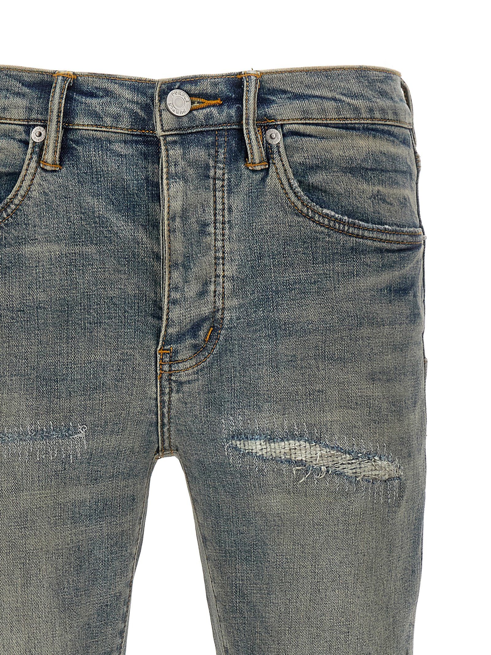 Purple 'P001 Light Blue Vintage' Jeans Size US 34 / EU 50 - 3 Thumbnail